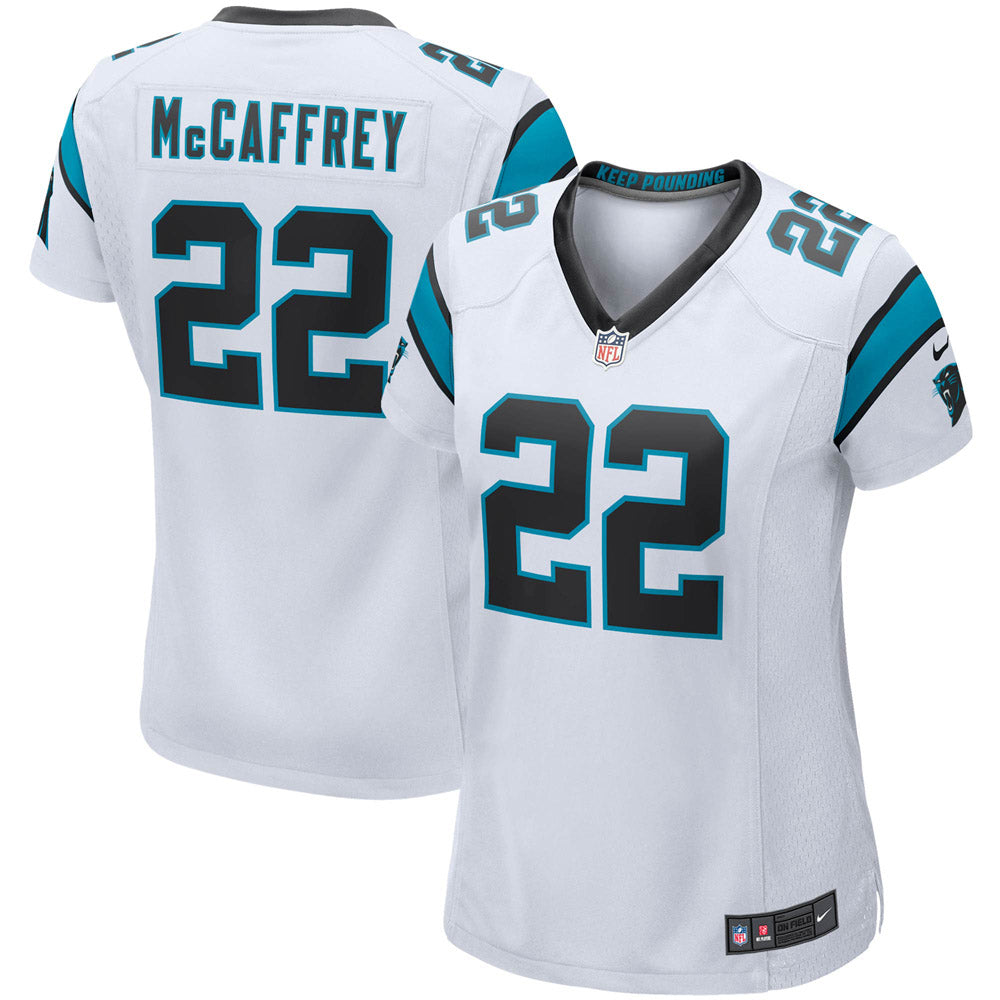 Women's Carolina Panthers Christian McCaffrey Game Player Jersey White - PersonalJerseys