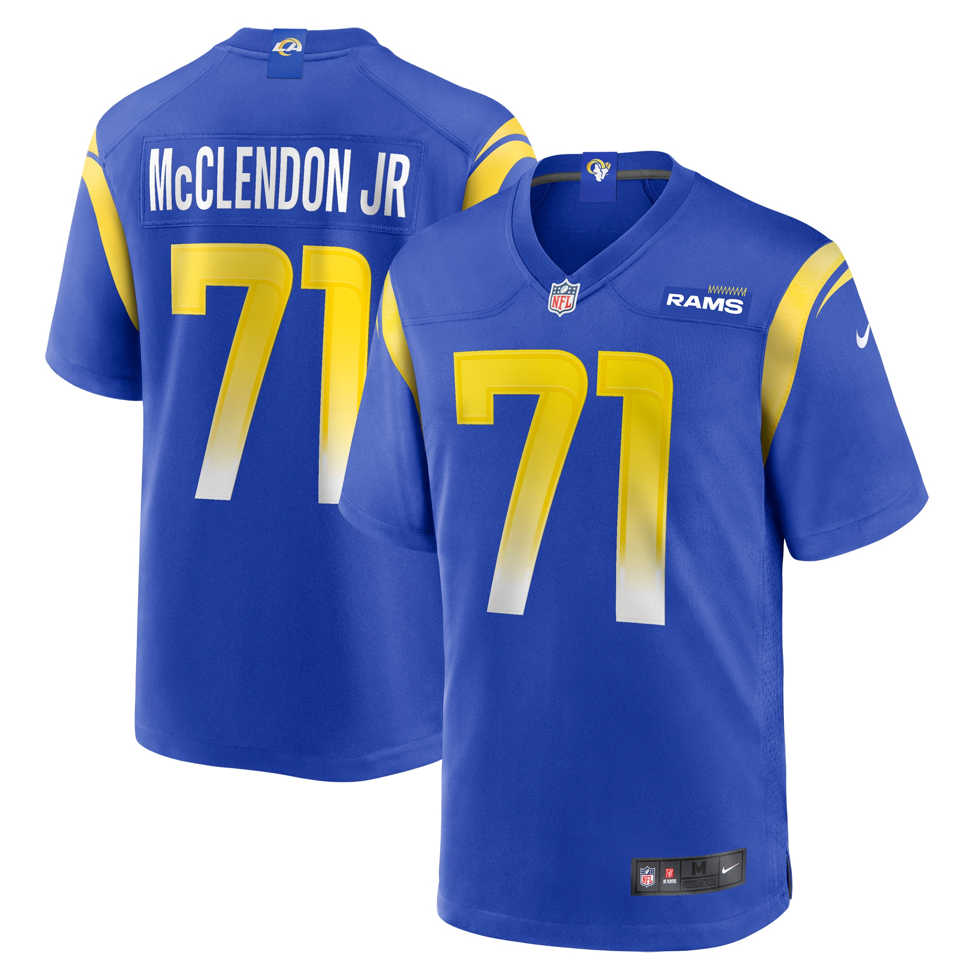 Los Angeles Rams Warren McClendon Jr. Royal Team Game Jersey for Youth Women Men - Friend Lounge Store - Shop for All Things Jerseys Sports - PersonalJerseys