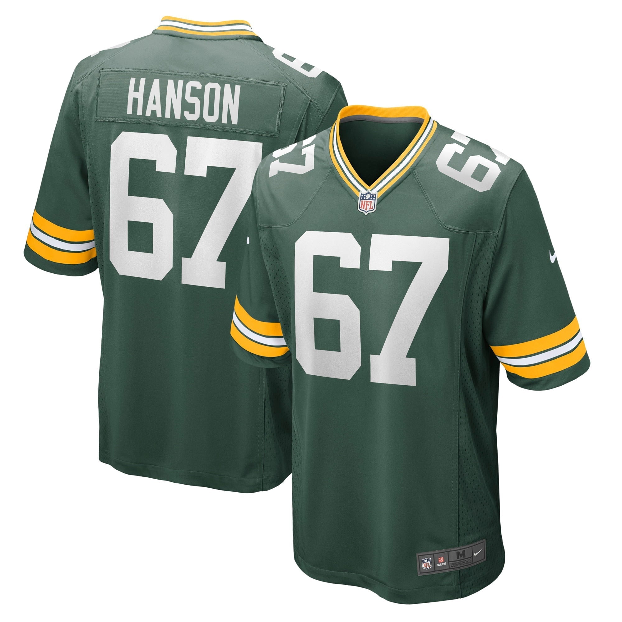 Men's Nike Jake Hanson Green Green Bay Packers Game Jersey - PersonalJerseys