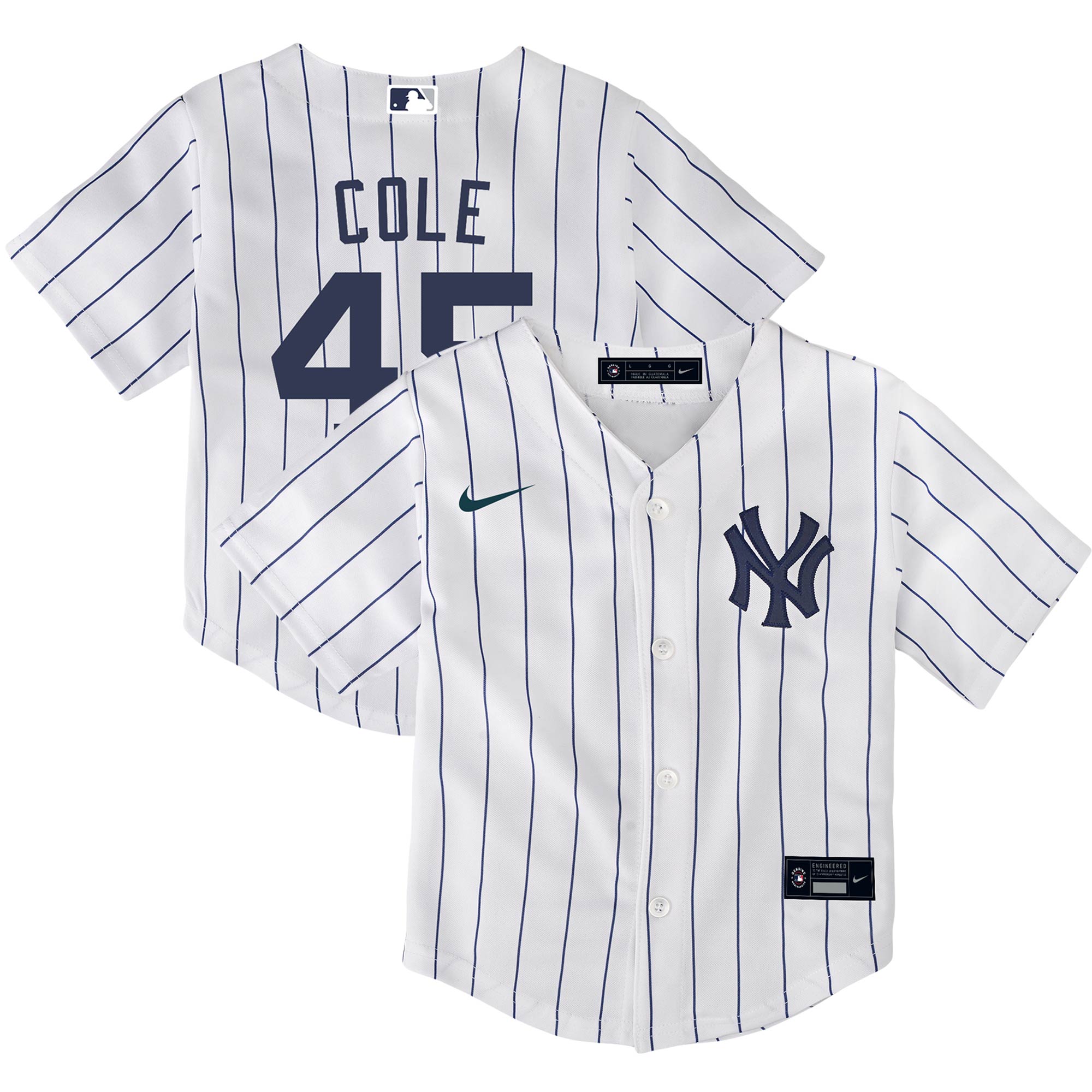 Gerrit Cole New York Yankees Nike Toddler Home Replica Player Jersey - White - PersonalJerseys