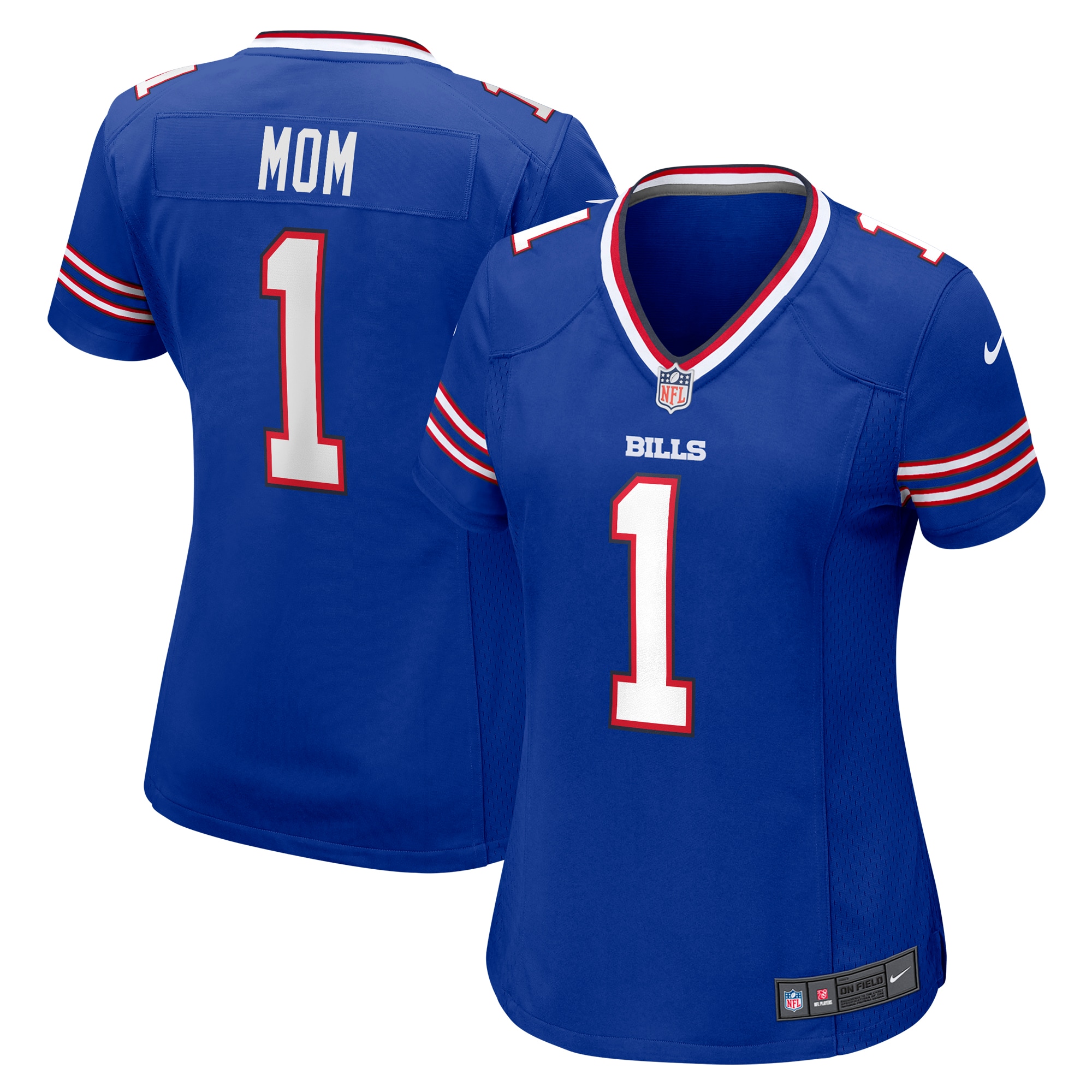 Number 1 Mom Buffalo Bills Nike Women's Game Jersey - Royal - PersonalJerseys