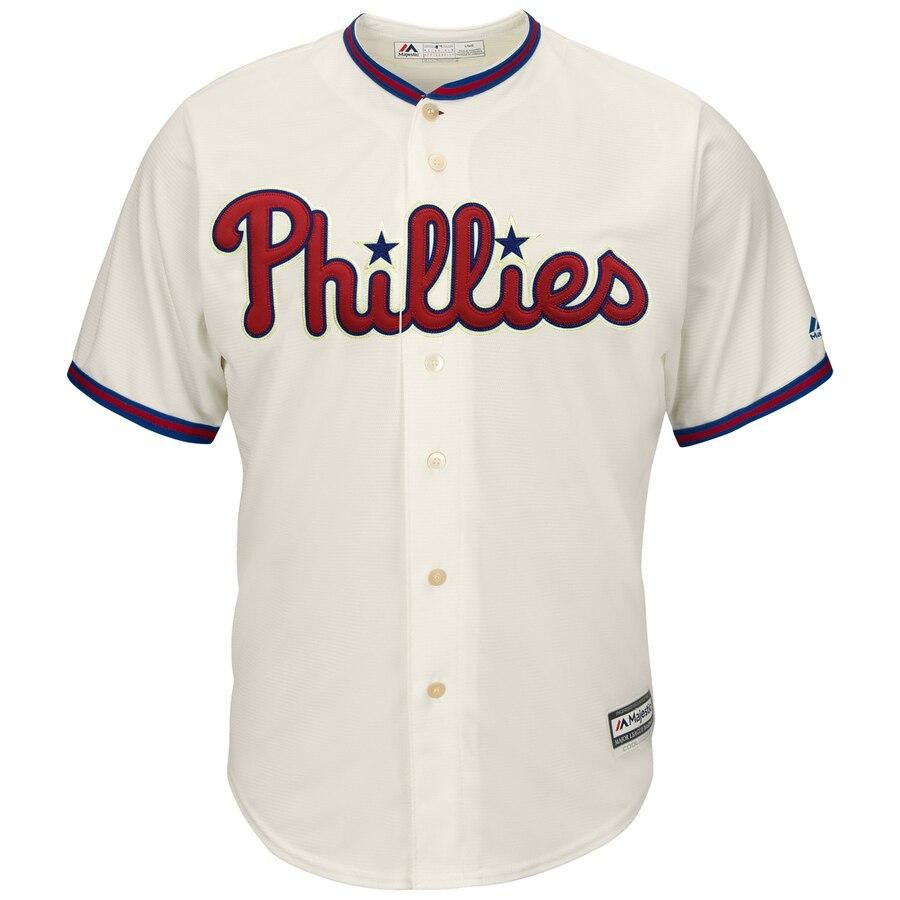 Bryce Harper Philadelphia Phillies Majestic Alternate Official Cool Base Player Jersey - Cream - Friend Lounge Store - Shop for All Things Jerseys Sports - PersonalJerseys