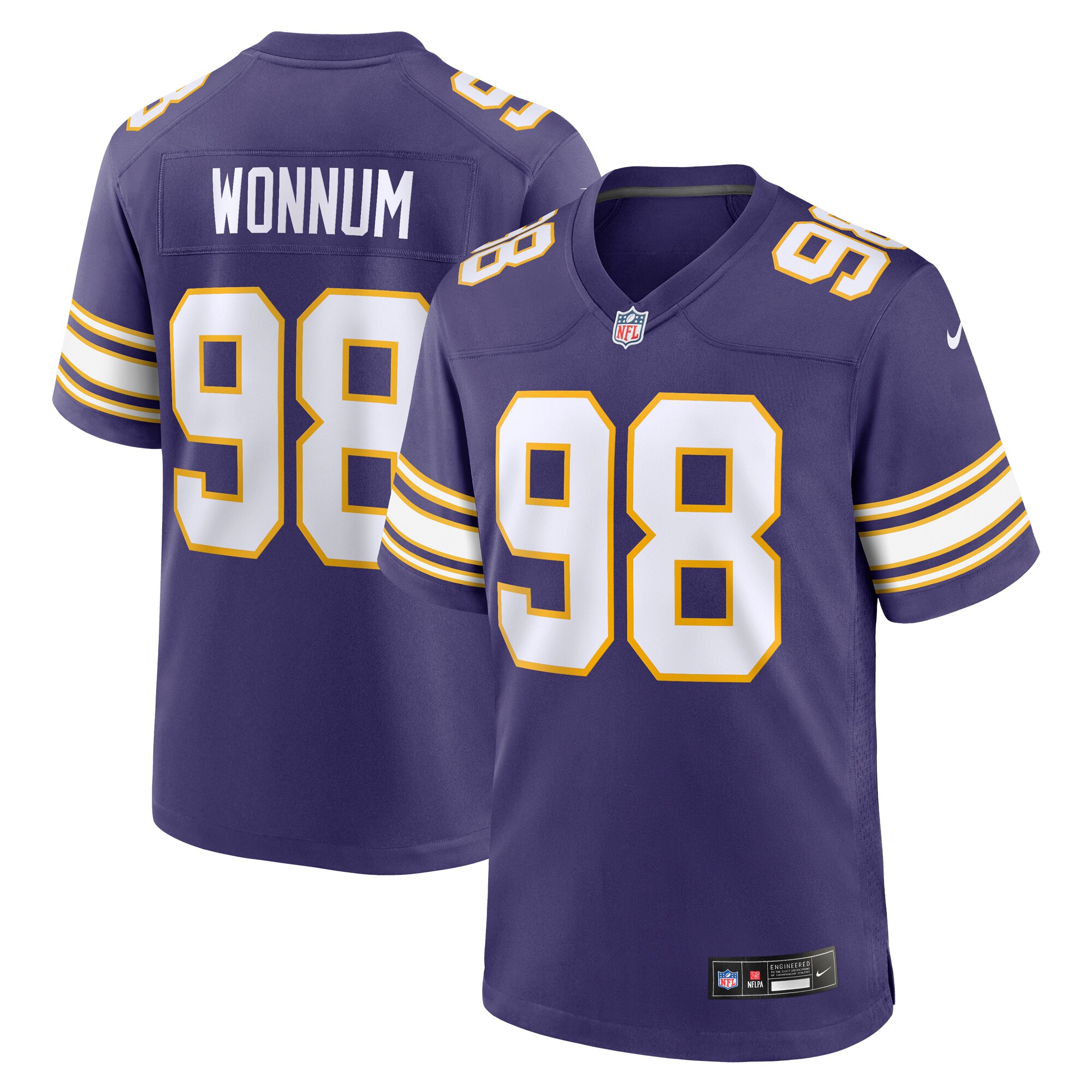 D.J. Wonnum Minnesota Vikings Nike Classic Player Game Jersey - Purple - PersonalJerseys
