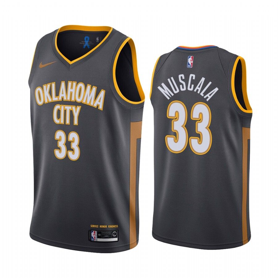 Oklahoma City Thunder Mike Muscala Black 2019-20 City New Uniform Jersey - Friend Lounge Store - Shop for All Things Jerseys Sports - PersonalJerseys