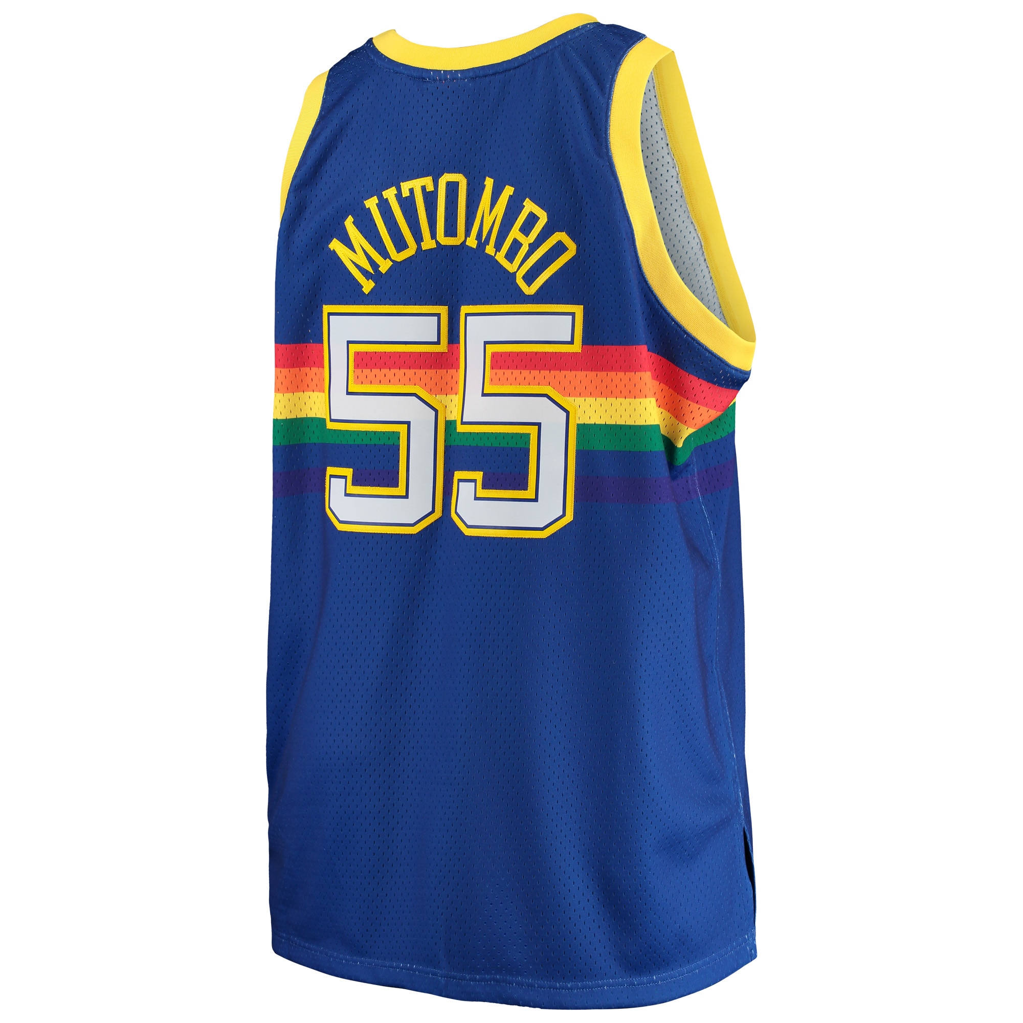 Dikembe Mutombo Denver Nuggets Mitchell &Ness Big &Tall Hardwood Classics Jersey - Royal - PersonalJerseys