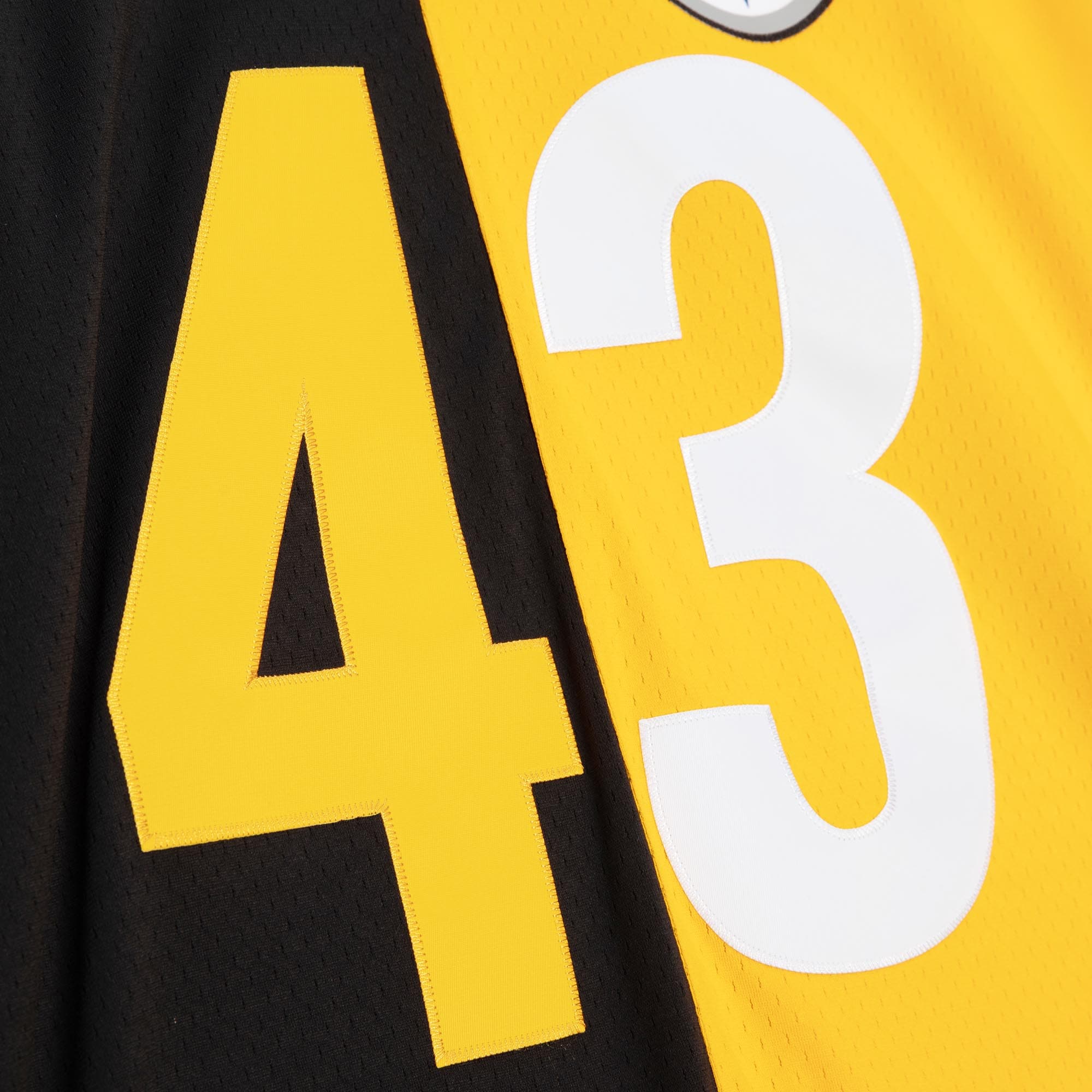 Troy Polamalu Pittsburgh Steelers Mitchell & Ness 2005 Split Legacy Replica Jersey - Black/Gold - PersonalJerseys