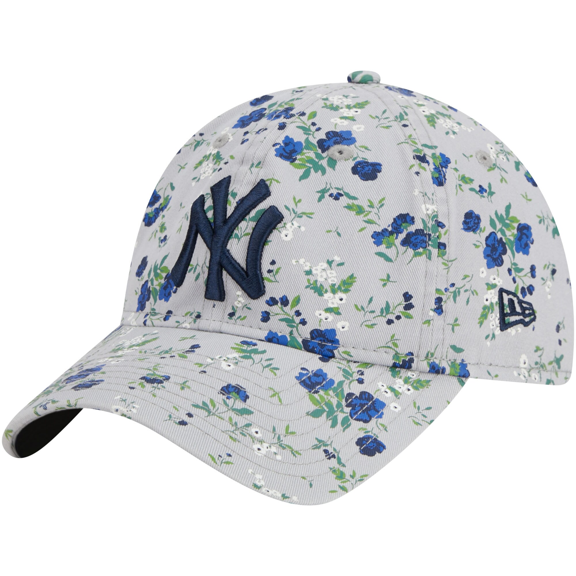 New York Yankees New Era Women's Bouquet 9TWENTY Adjustable Hat - Gray - PersonalJerseys