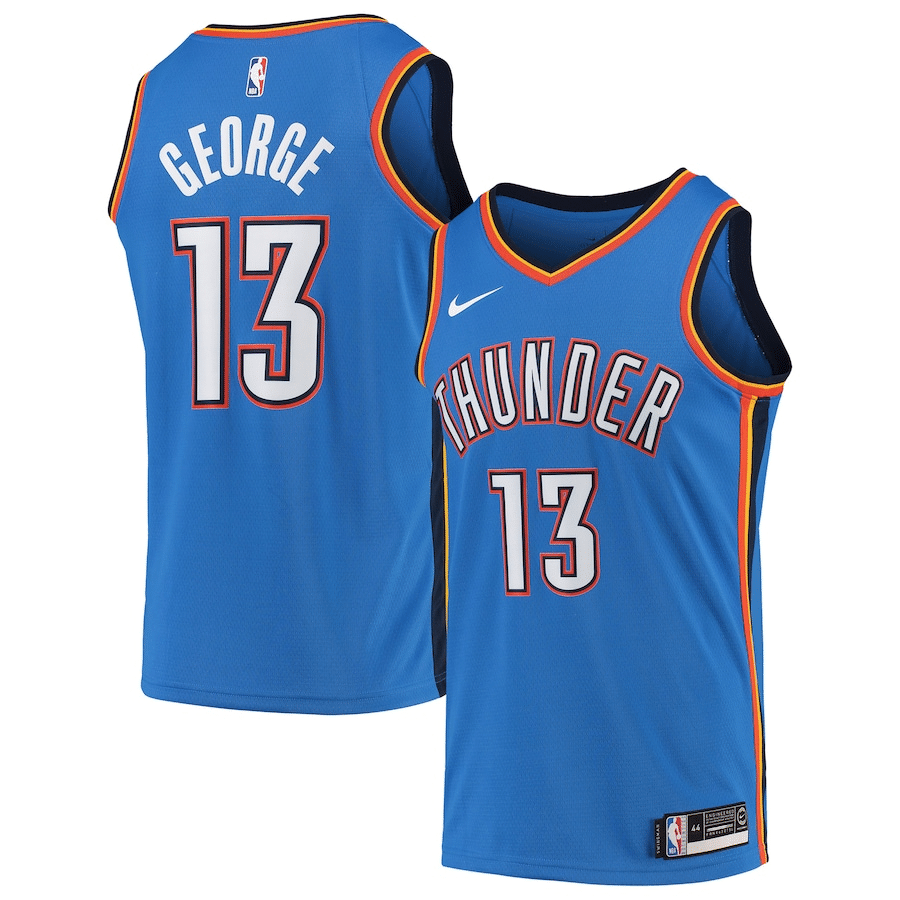 Paul George Oklahoma City Thunder 20192020 Swingman Jersey - Icon Edition - Blue - Friend Lounge Store - Shop for All Things Jerseys Sports - PersonalJerseys
