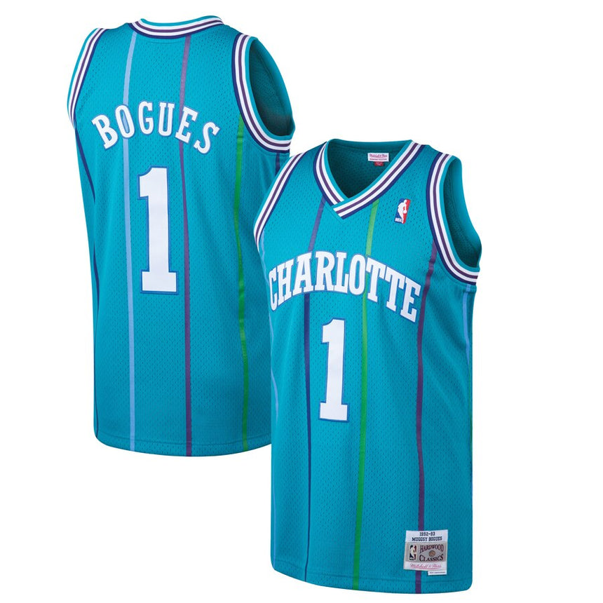 Men?ˉs Muggsy Bogues Charlotte Hornets 1992-93 Swingman Replica Jersey By Mitchell & Ness - PersonalJerseys