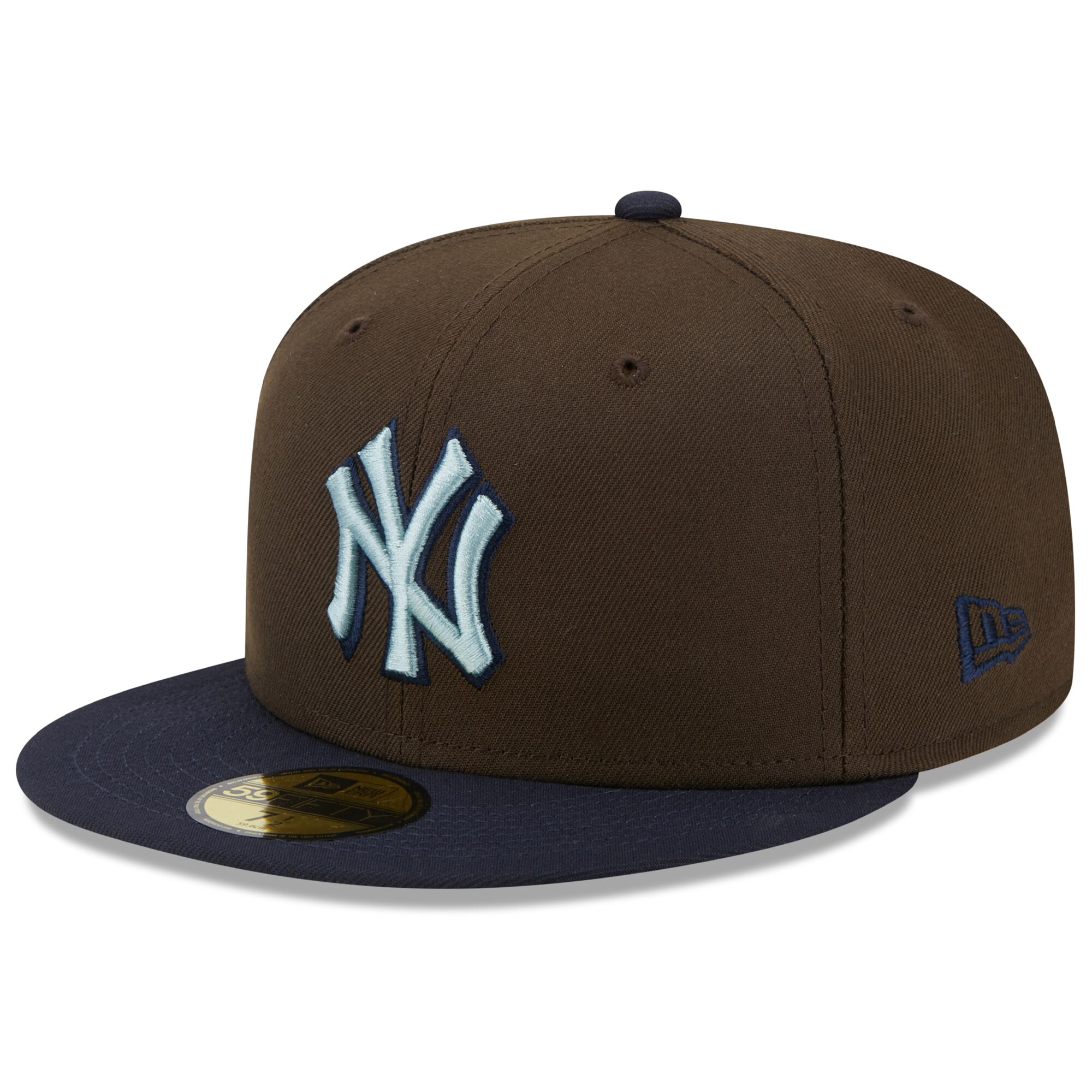New York Yankees New Era  1999 World Series Walnut 9FIFTY Fitted Hat - Brown/Navy - PersonalJerseys