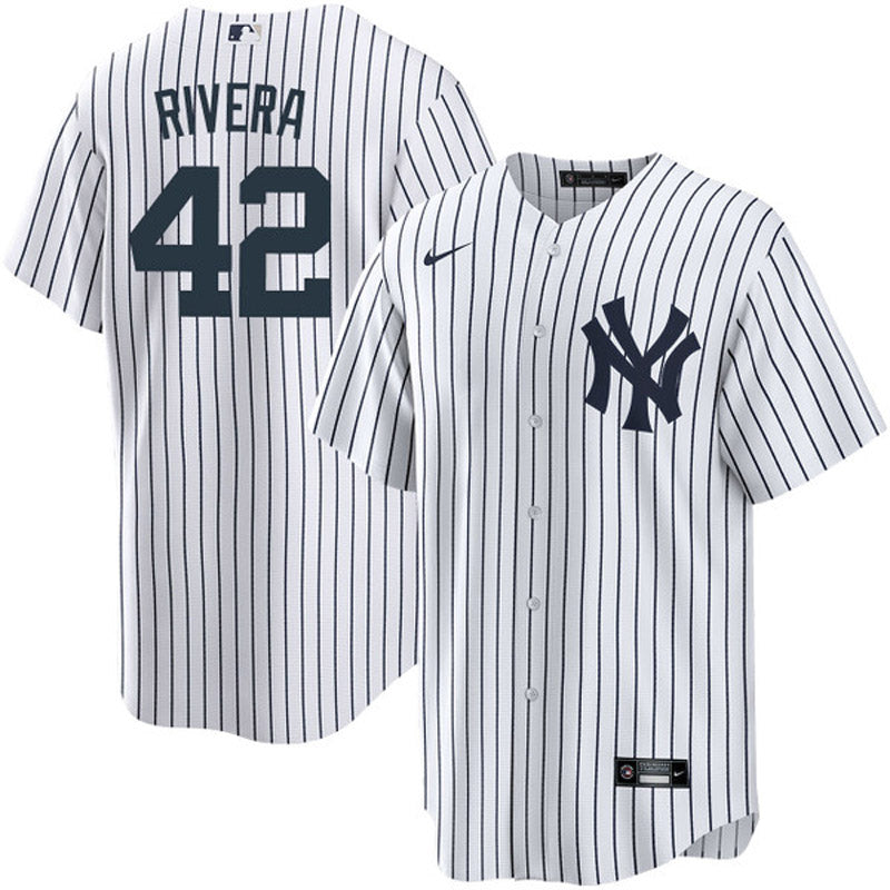 Men's New York Yankees Mariano Rivera Replica Player Name Home Jersey - White - PersonalJerseys