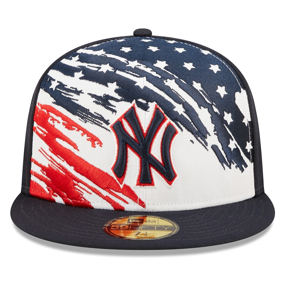 New York Yankees New Era 2022 4th of July On-Field 59FIFTY Fitted Hat - Navy - PersonalJerseys