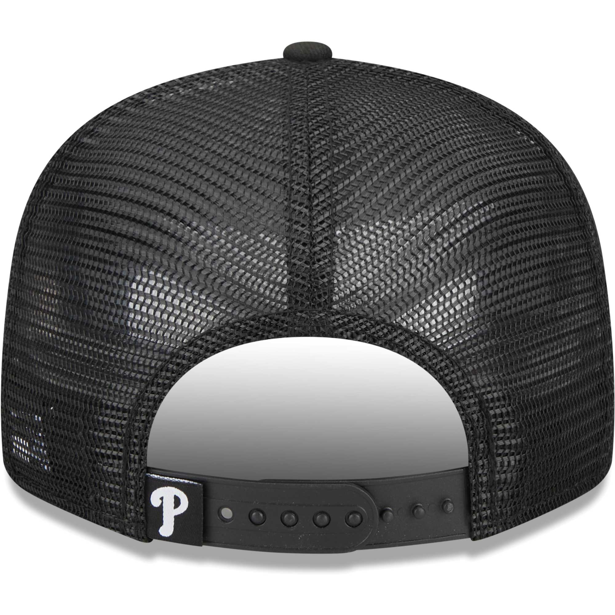 Philadelphia Phillies New Era Street Trucker 9FIFTY Snapback Hat - Black - PersonalJerseys