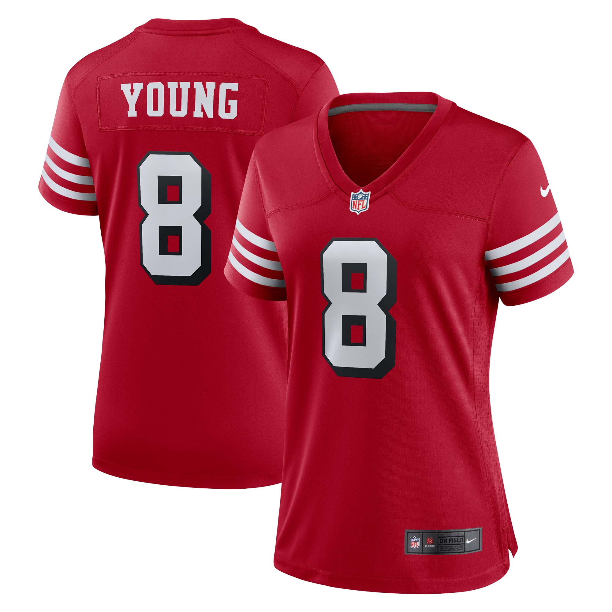 San Francisco 49ers Steve Young Scarlet Retired Alternate Game Jersey for Youth Women Men - Friend Lounge Store - Shop for All Things Jerseys Sports - PersonalJerseys