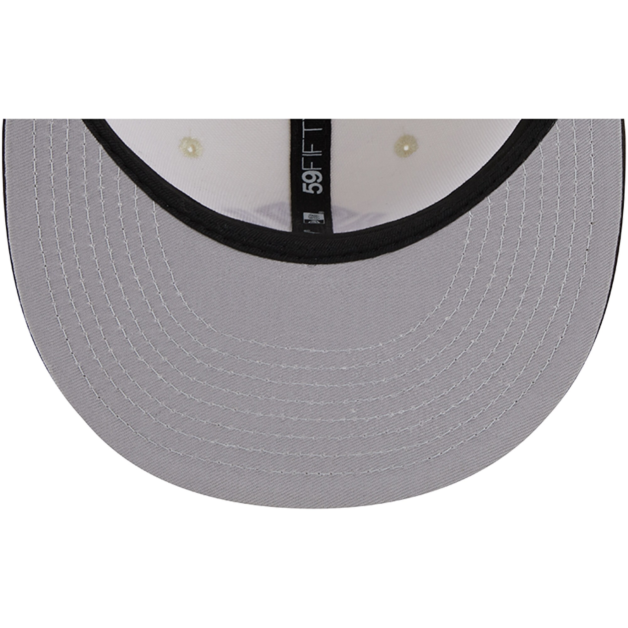 New York Yankees New Era 1956 World Series 59FIFTY Fitted Hat - White/Brown - PersonalJerseys