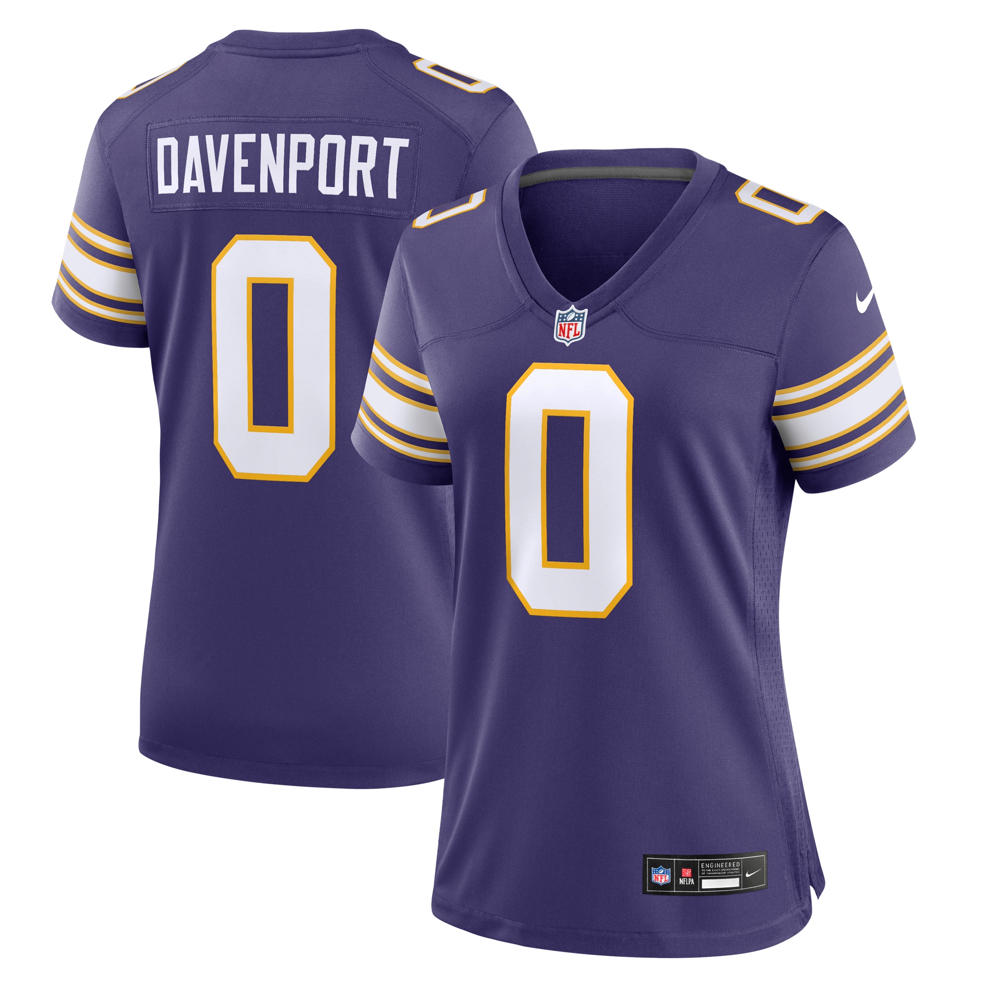 Marcus Davenport Minnesota Vikings Nike Women's Classic Player Game Jersey - Purple - PersonalJerseys