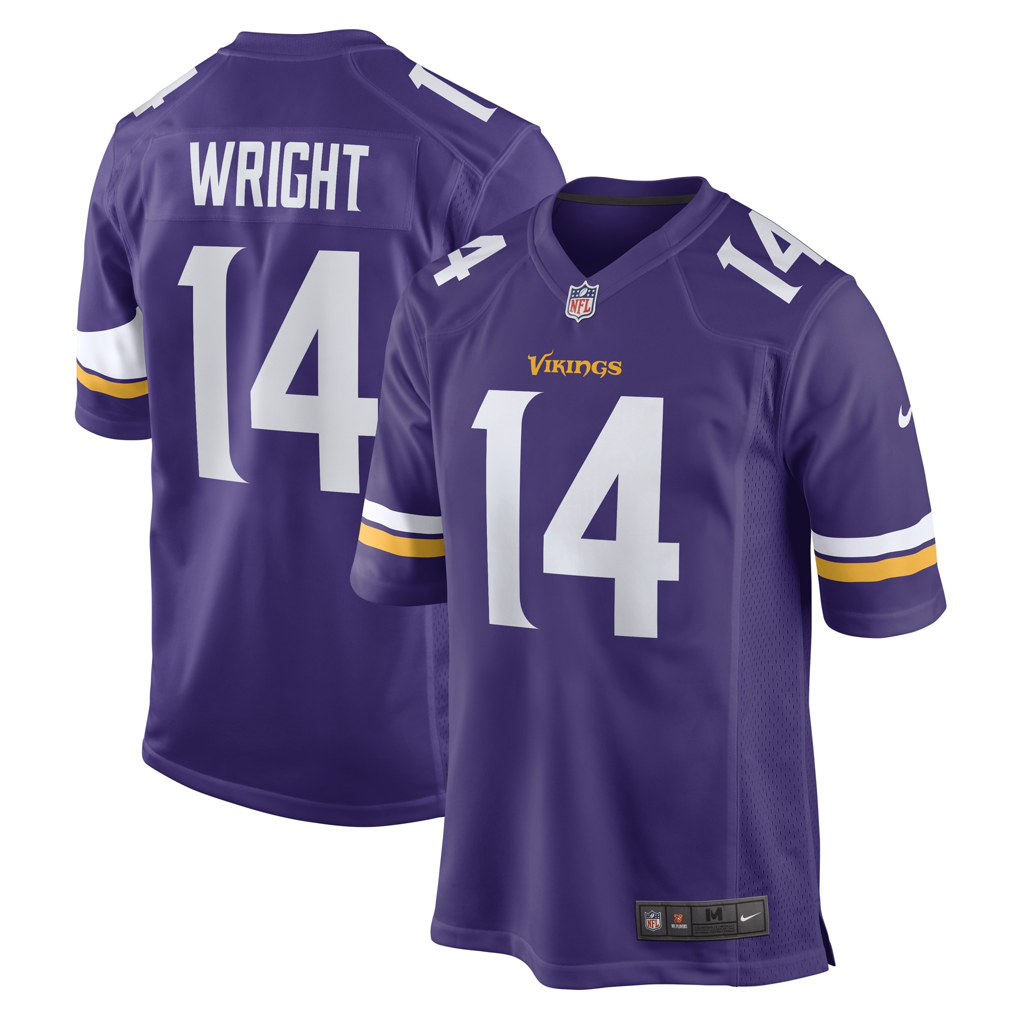Minnesota Vikings Ryan Wright Purple Game Player Jersey for Youth Women Men - Friend Lounge Store - Shop for All Things Jerseys Sports - PersonalJerseys
