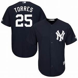 Mens New York Yankees Gleyber Torres Cool Base Replica Jersey Navy - PersonalJerseys