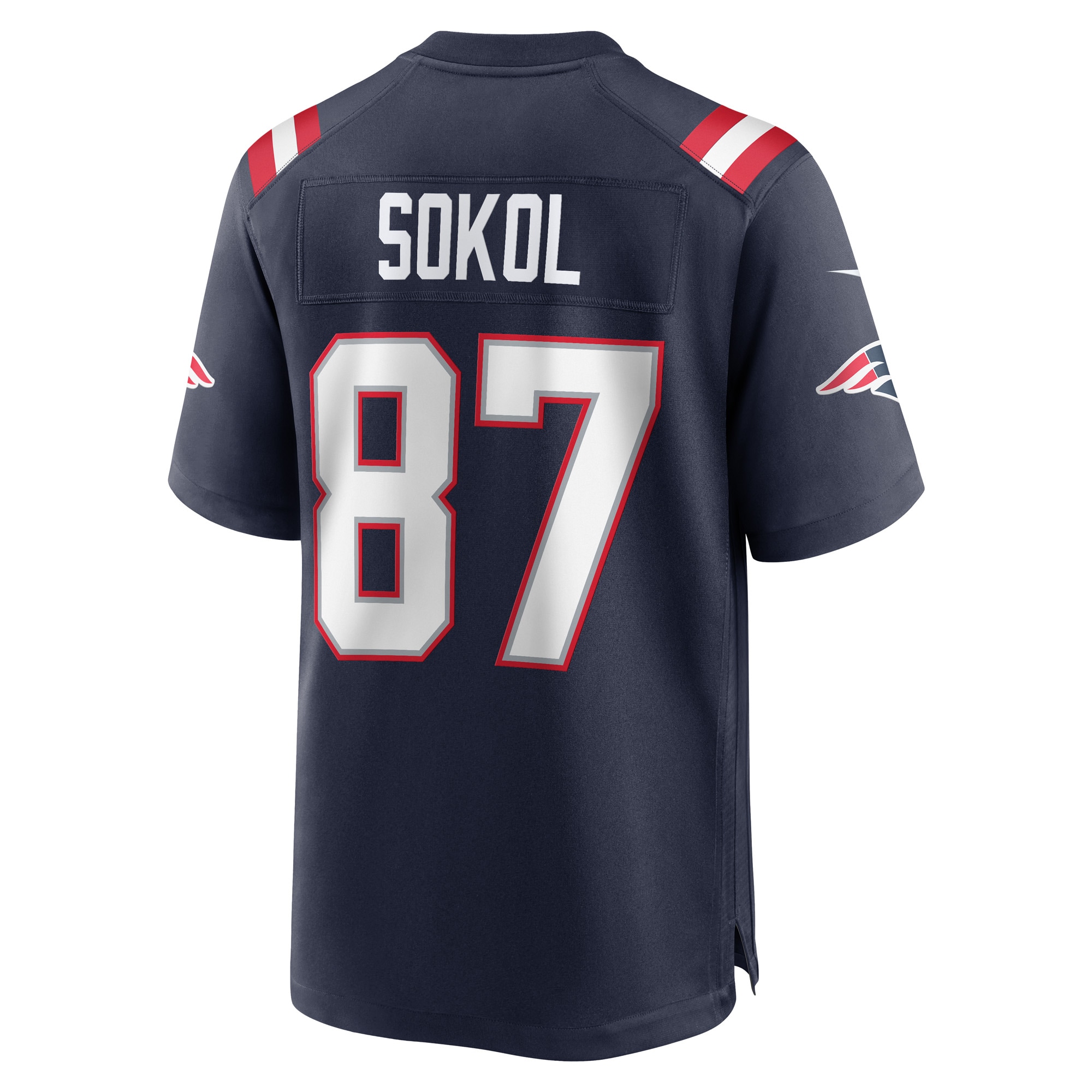 New England Patriots Matt Sokol Navy Game Player Jersey for Youth Women Men - Friend Lounge Store - Shop for All Things Jerseys Sports - PersonalJerseys