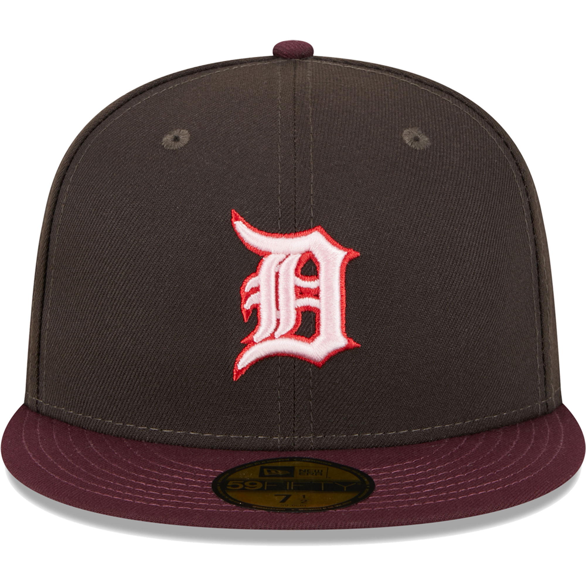 Detroit Tigers New Era Chocolate Strawberry 59FIFTY Fitted Hat - Brown/Maroon - PersonalJerseys