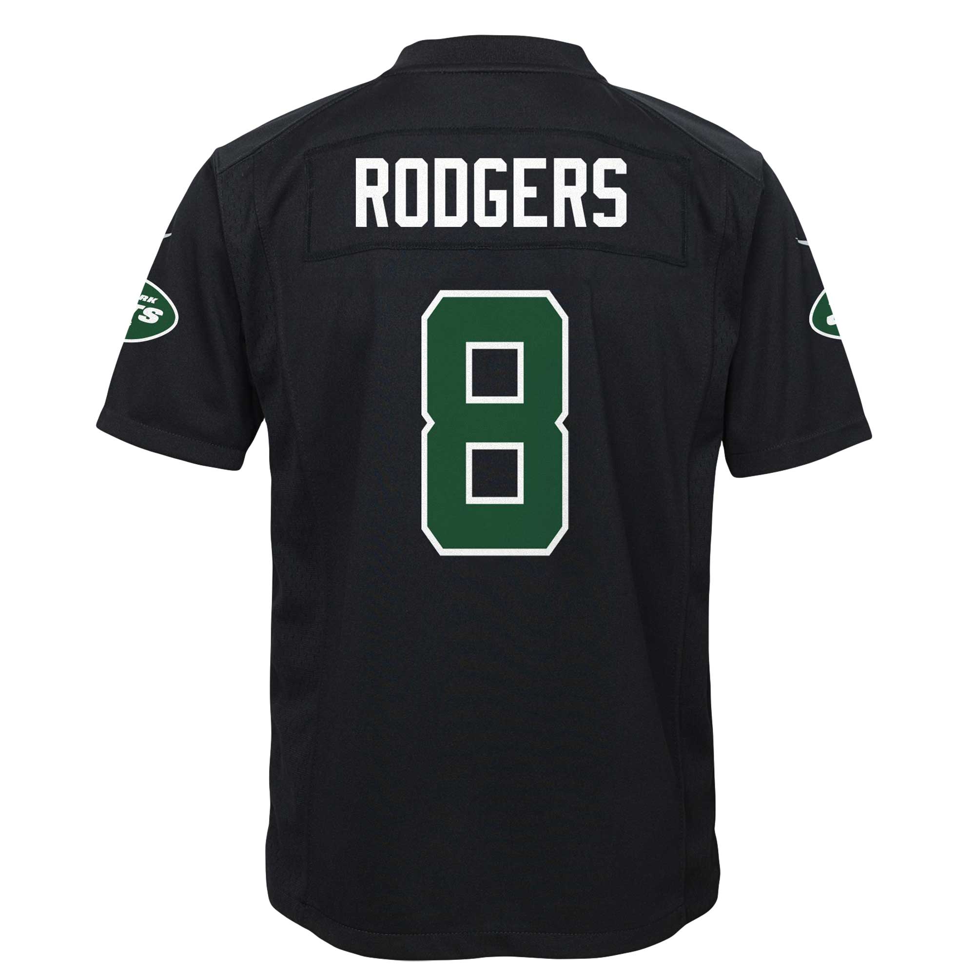 Aaron Rodgers New York Jets Nike Youth Game Jersey - Black - PersonalJerseys