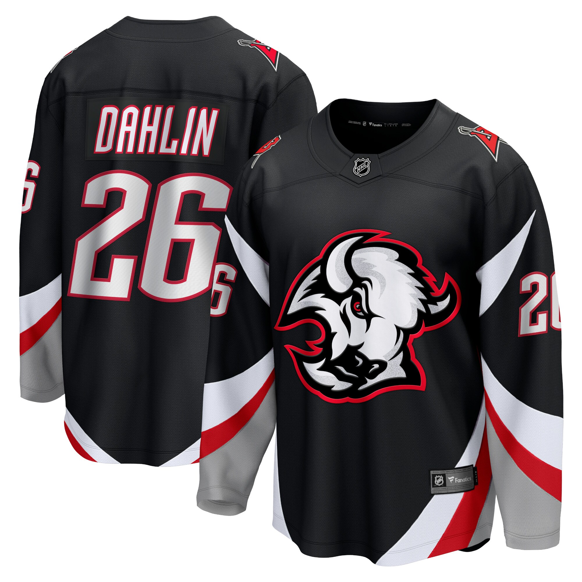 Rasmus Dahlin Buffalo Sabres Fanatics Branded Alternate Premier Breakaway Player Jersey - Black - PersonalJerseys
