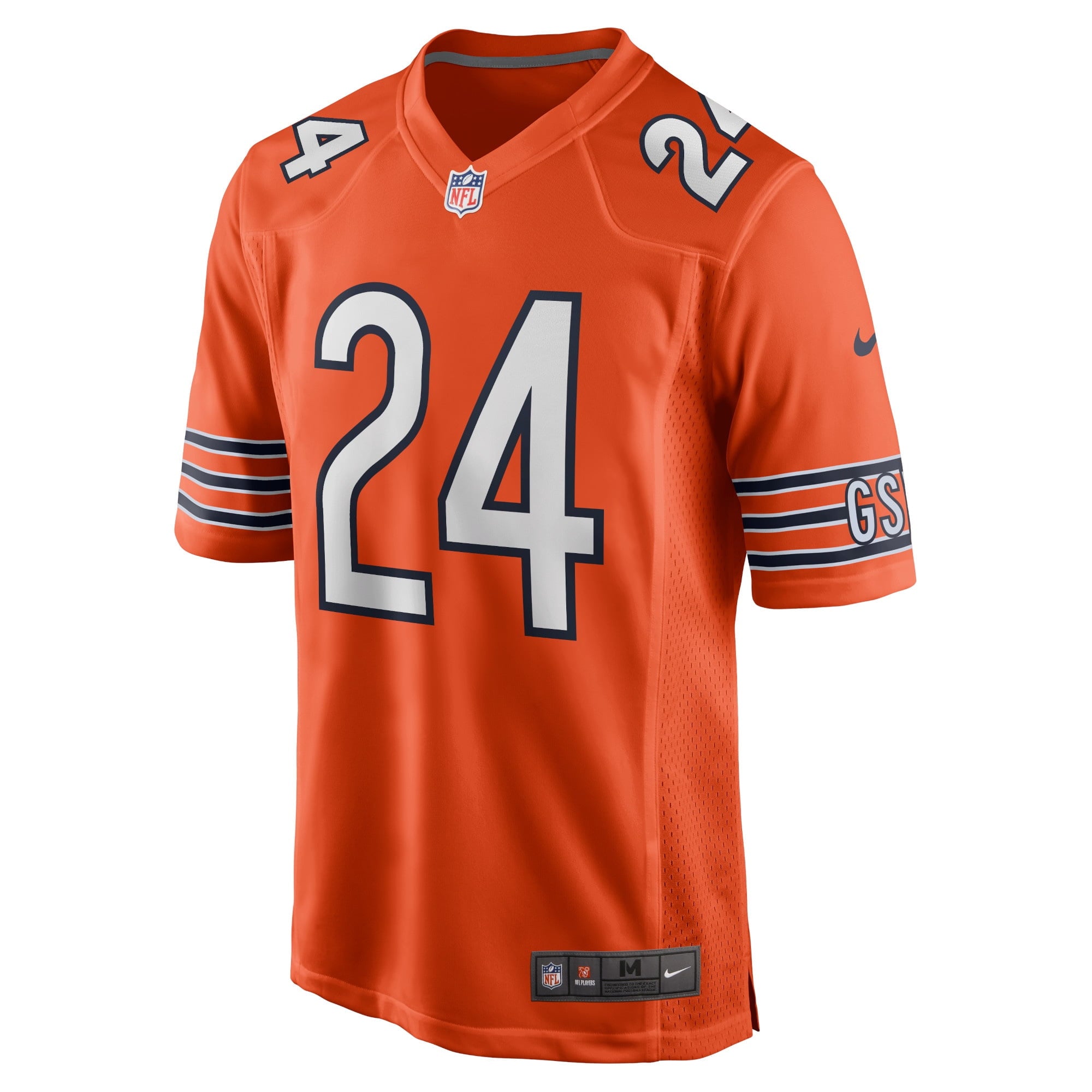 Men's Nike Khalil Herbert Orange Chicago Bears Alternate Game Player Jersey - PersonalJerseys