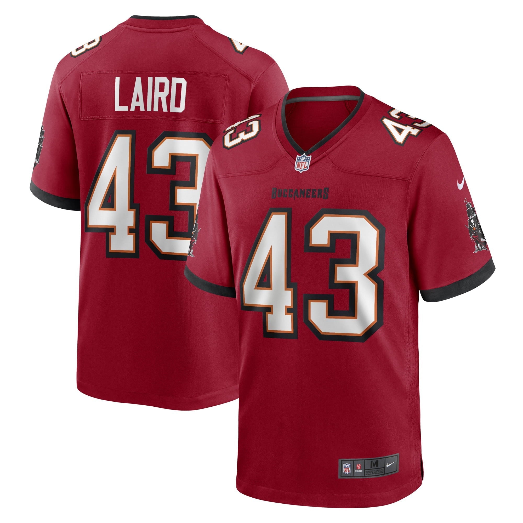 Men's Nike Patrick Laird Red Tampa Bay Buccaneers Game Player Jersey - PersonalJerseys