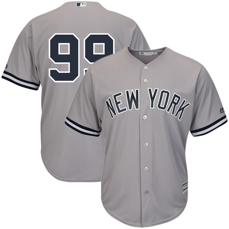 Aaron Judge New York Yankees Majestic Cool Base Player Jersey - Gray - Friend Lounge Store - Shop for All Things Jerseys Sports - PersonalJerseys