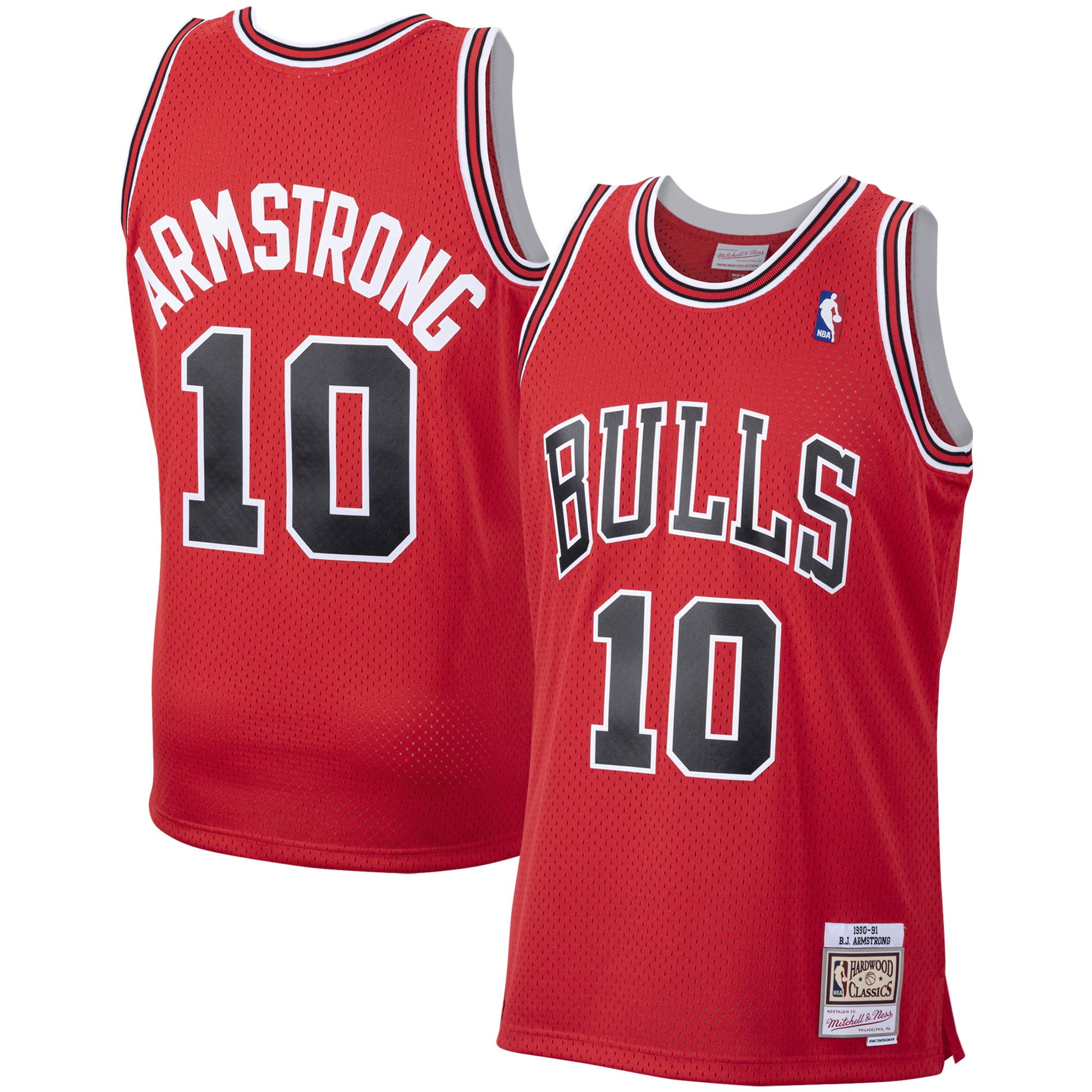 B.J. Armstrong Chicago Bulls Mitchell &Ness 2001/02 Hardwood Classics Swingman Jersey - Scarlet - PersonalJerseys