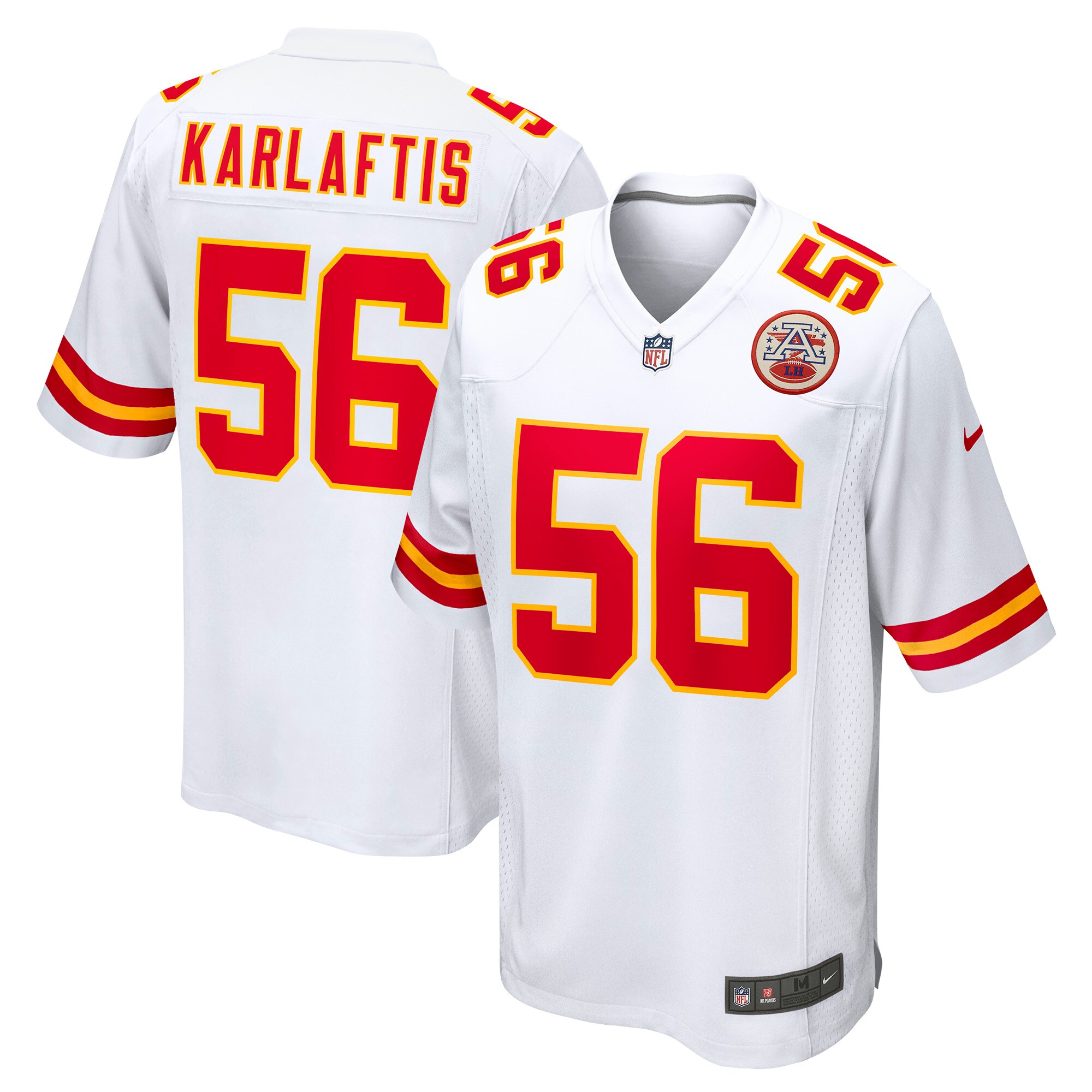 Kansas City Chiefs George Karlaftis White Away Game Player Jersey for Youth Women Men - Friend Lounge Store - Shop for All Things Jerseys Sports - PersonalJerseys