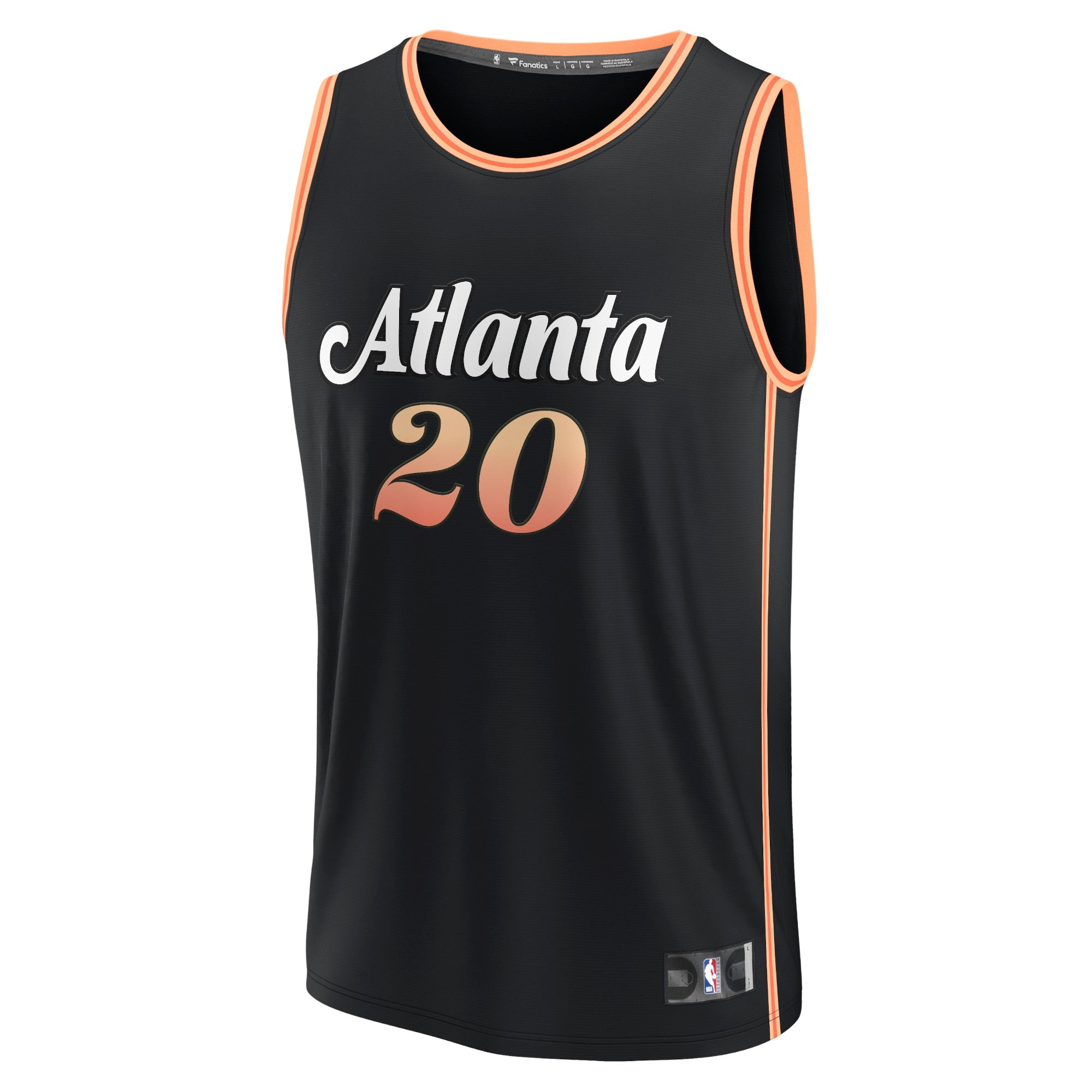 Men's Fanatics Branded John Collins Black Atlanta Hawks 2022/23 Fastbreak Jersey - City Edition - PersonalJerseys