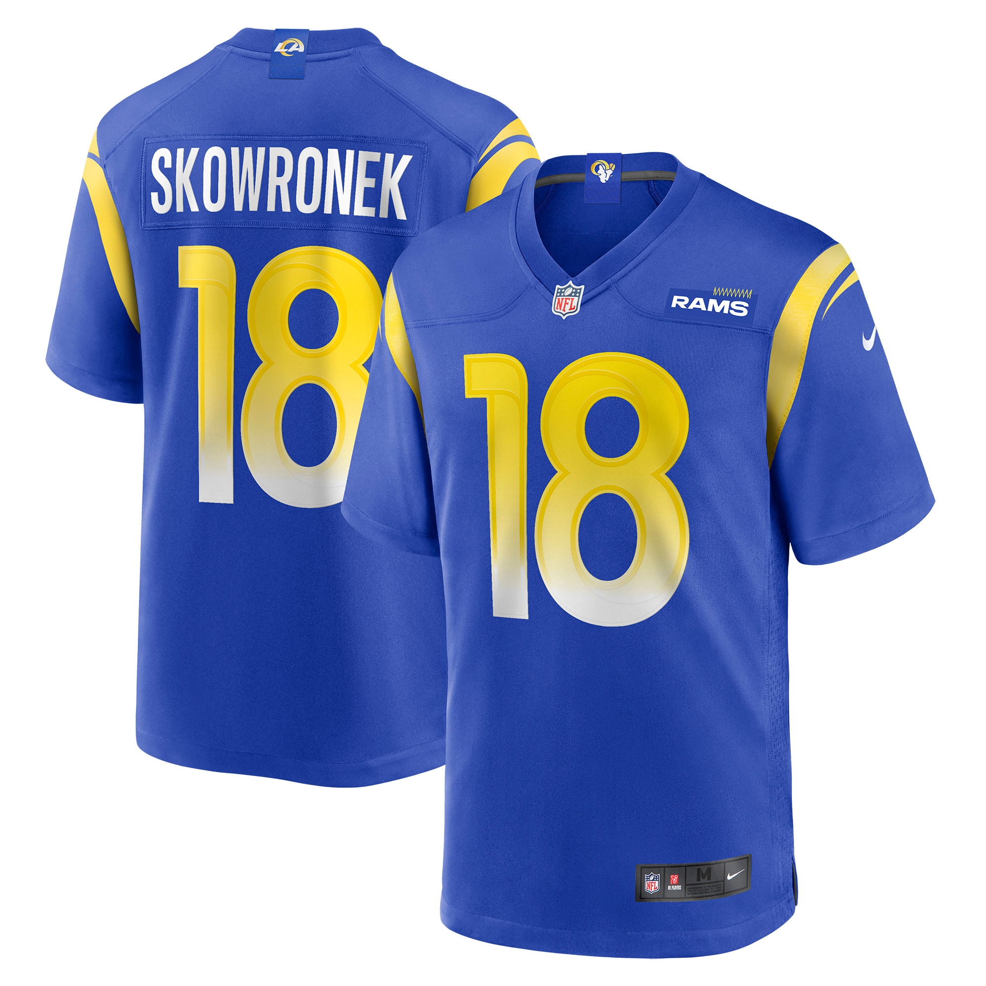 Los Angeles Rams Ben Skowronek Royal Game Jersey for Youth Women Men - Friend Lounge Store - Shop for All Things Jerseys Sports - PersonalJerseys