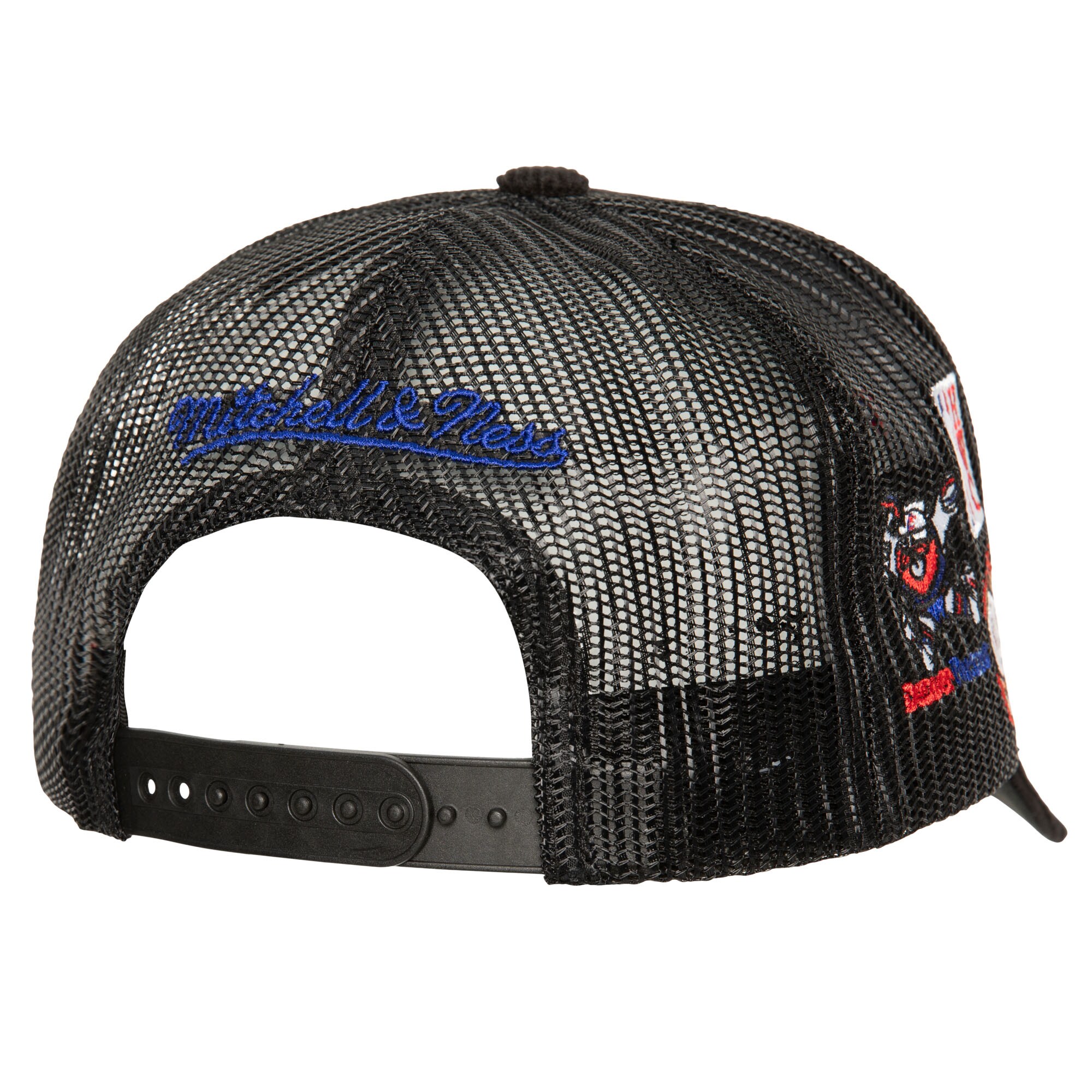 Denver Nuggets Mitchell & Ness Times Up Classic Script Cord Trucker Hat - Black - PersonalJerseys