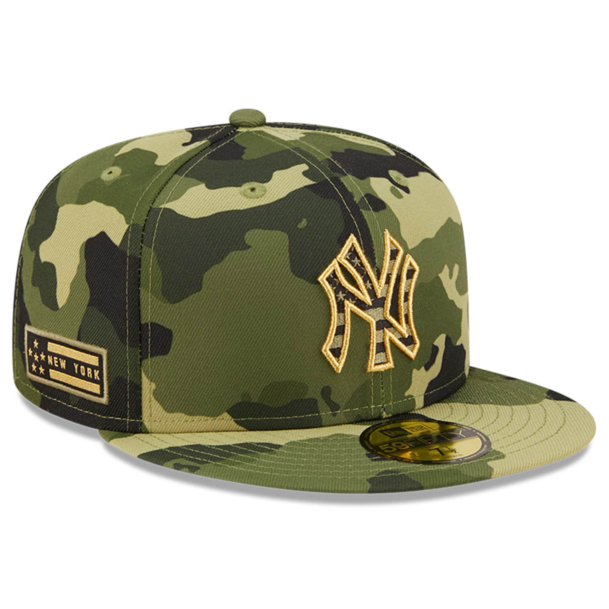 New York Yankees New Era 2022 Armed Forces Day On-Field 59FIFTY Fitted Hat - Camo - PersonalJerseys