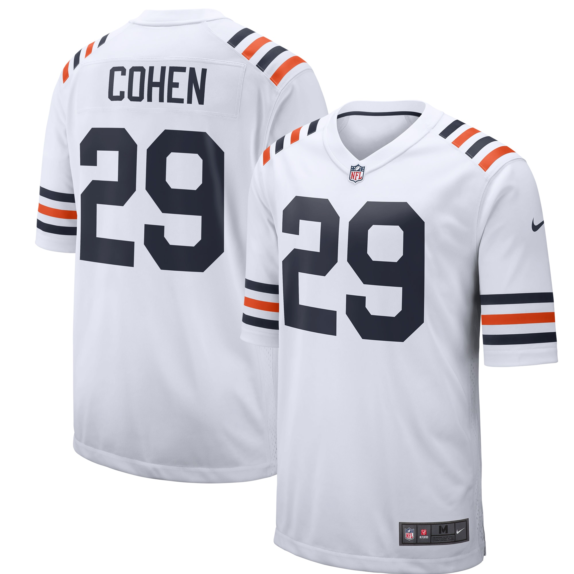 Tarik Cohen Chicago Bears Nike 2019 Alternate Classic Game Jersey - White - PersonalJerseys