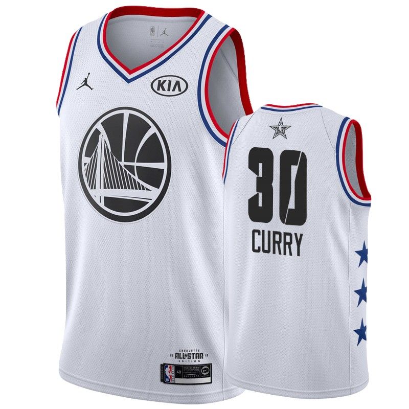 Men Golden State Warriors #30 Stephen Curry 2019 All-Star Game Finished Jersey - White - Friend Lounge Store - Shop for All Things Jerseys Sports - PersonalJerseys