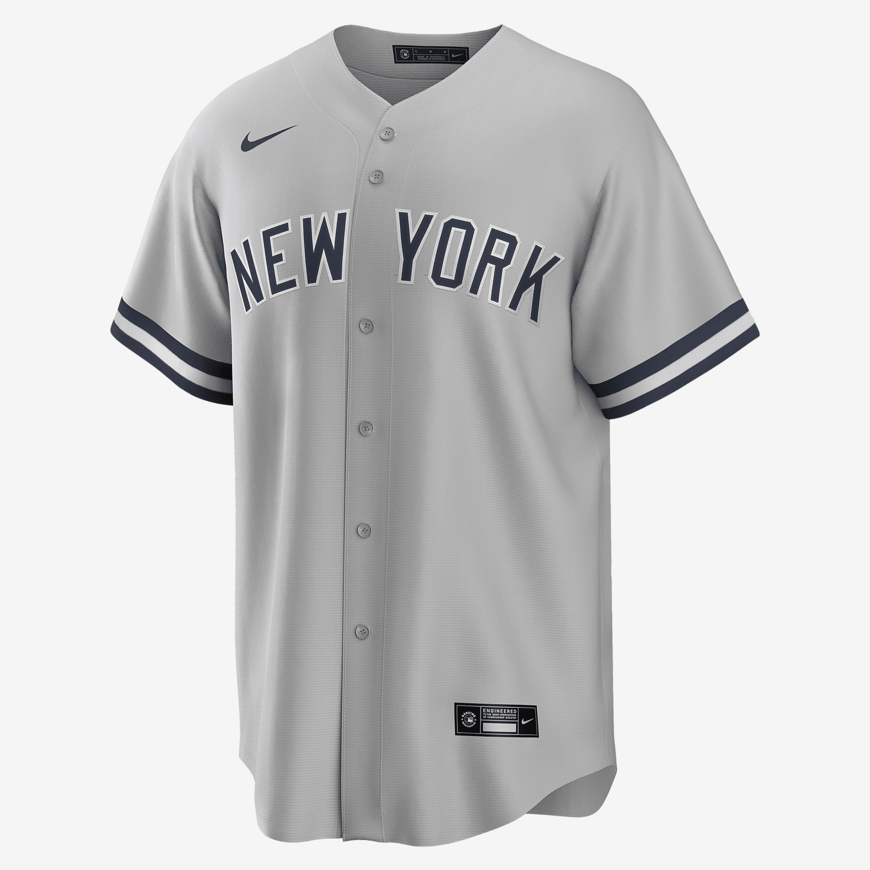 MLB New York Yankees (Gerrit Cole) Men's Replica Baseball Jersey - Atmosphere Grey - PersonalJerseys