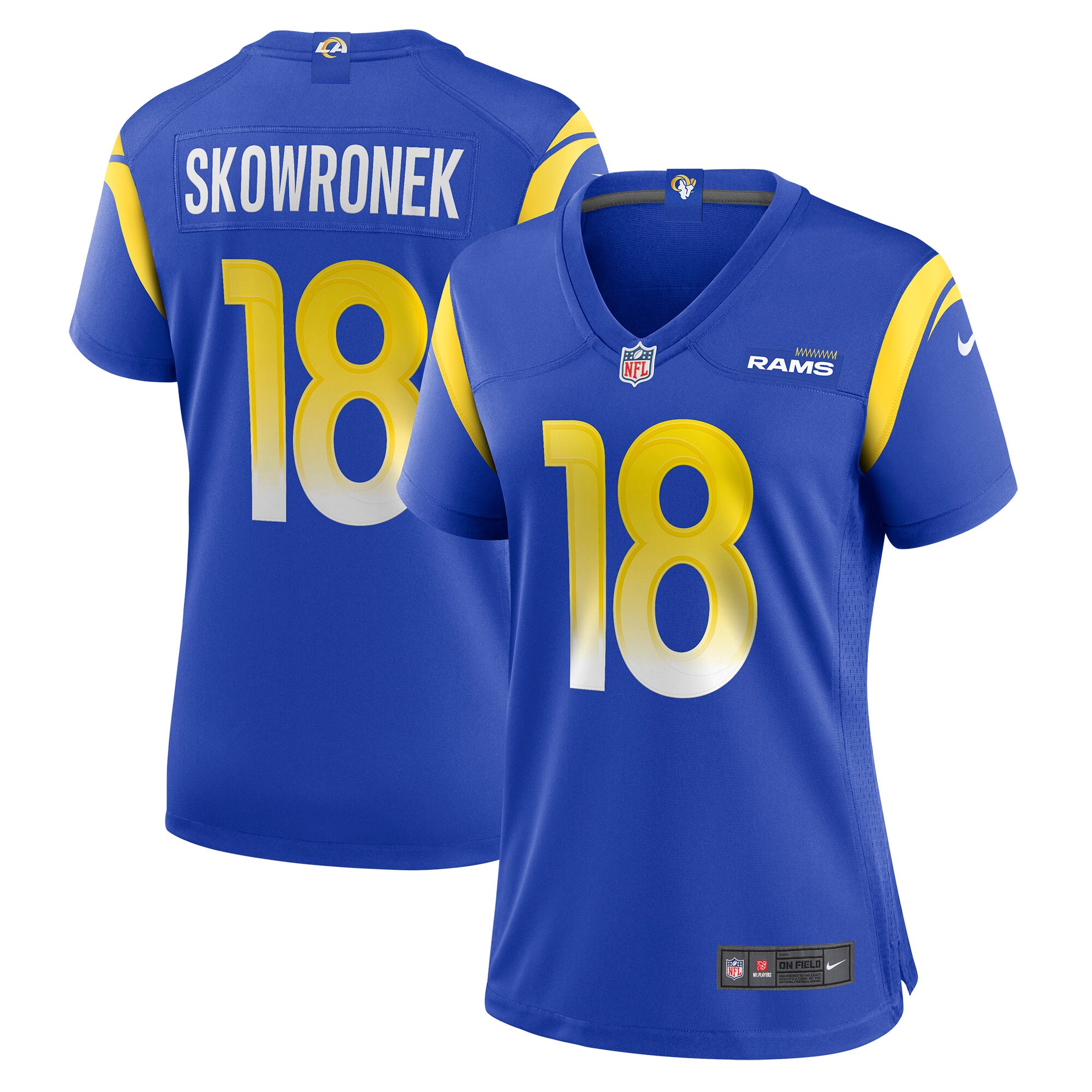 Los Angeles Rams Ben Skowronek Royal Game Jersey for Youth Women Men - Friend Lounge Store - Shop for All Things Jerseys Sports - PersonalJerseys