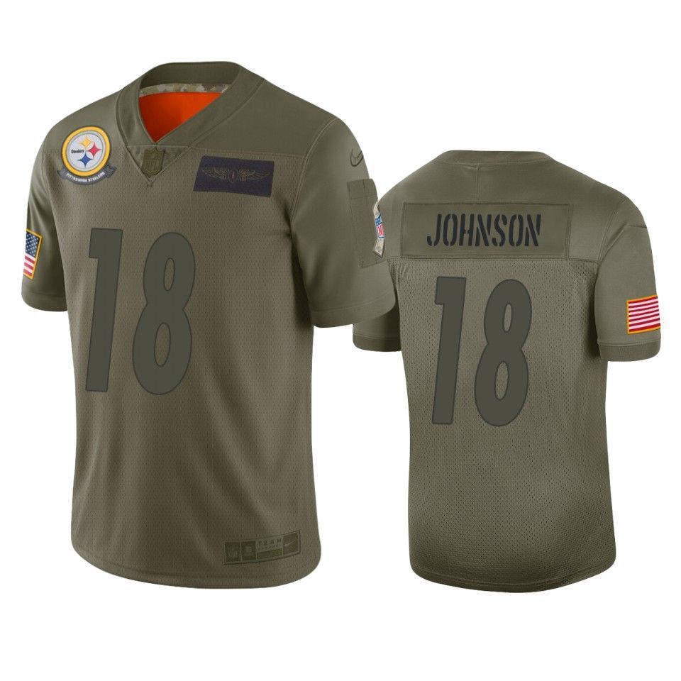 Pittsburgh Steelers Diontae Johnson Camo 2019 Salute to Service Limited Jersey - Friend Lounge Store - Shop for All Things Jerseys Sports - PersonalJerseys
