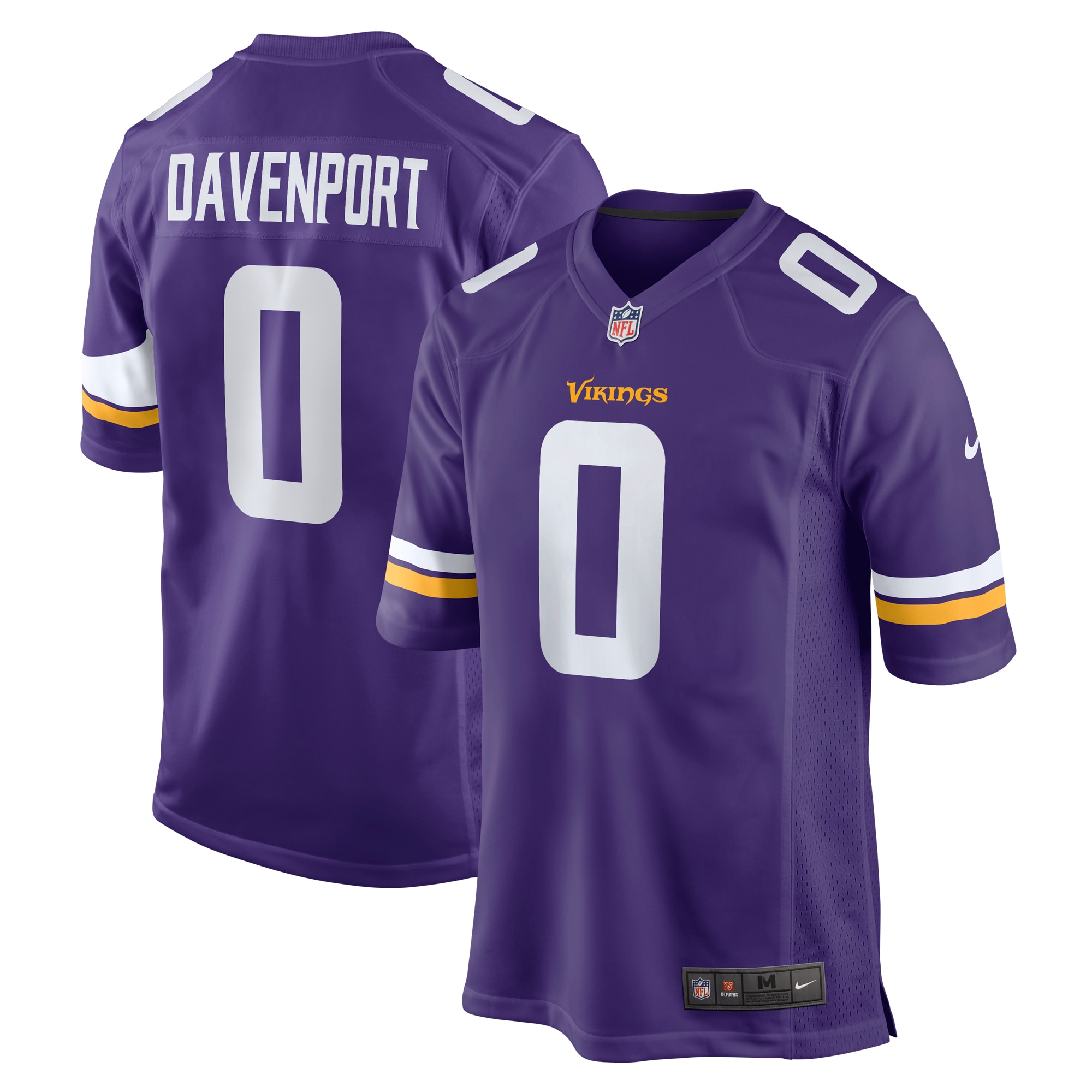 Marcus Davenport Minnesota Vikings Nike Team Game Jersey - Purple - PersonalJerseys