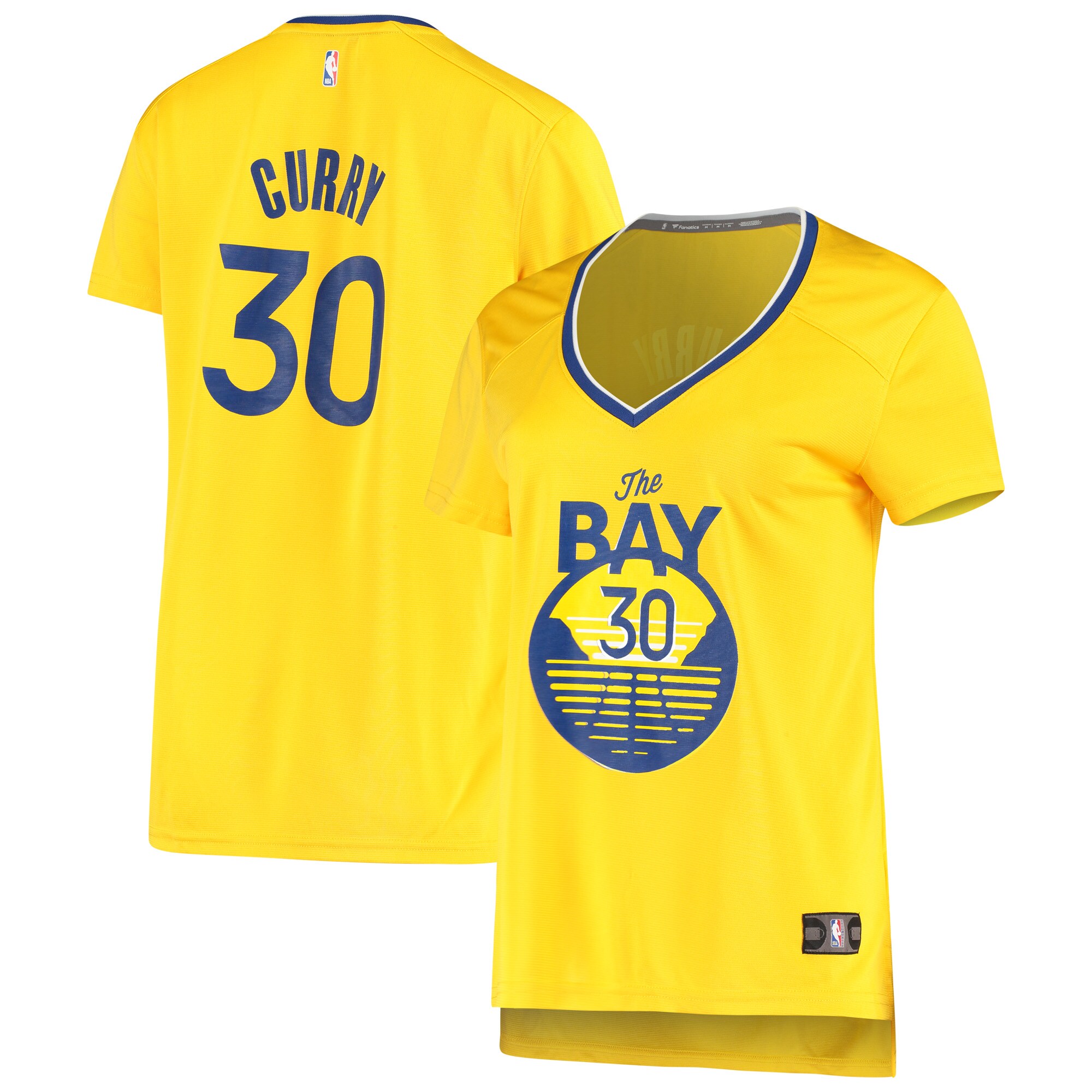 Stephen Curry Golden State Warriors Fanatics Branded Women's Fast Break Replica Player Jersey - Gold - PersonalJerseys