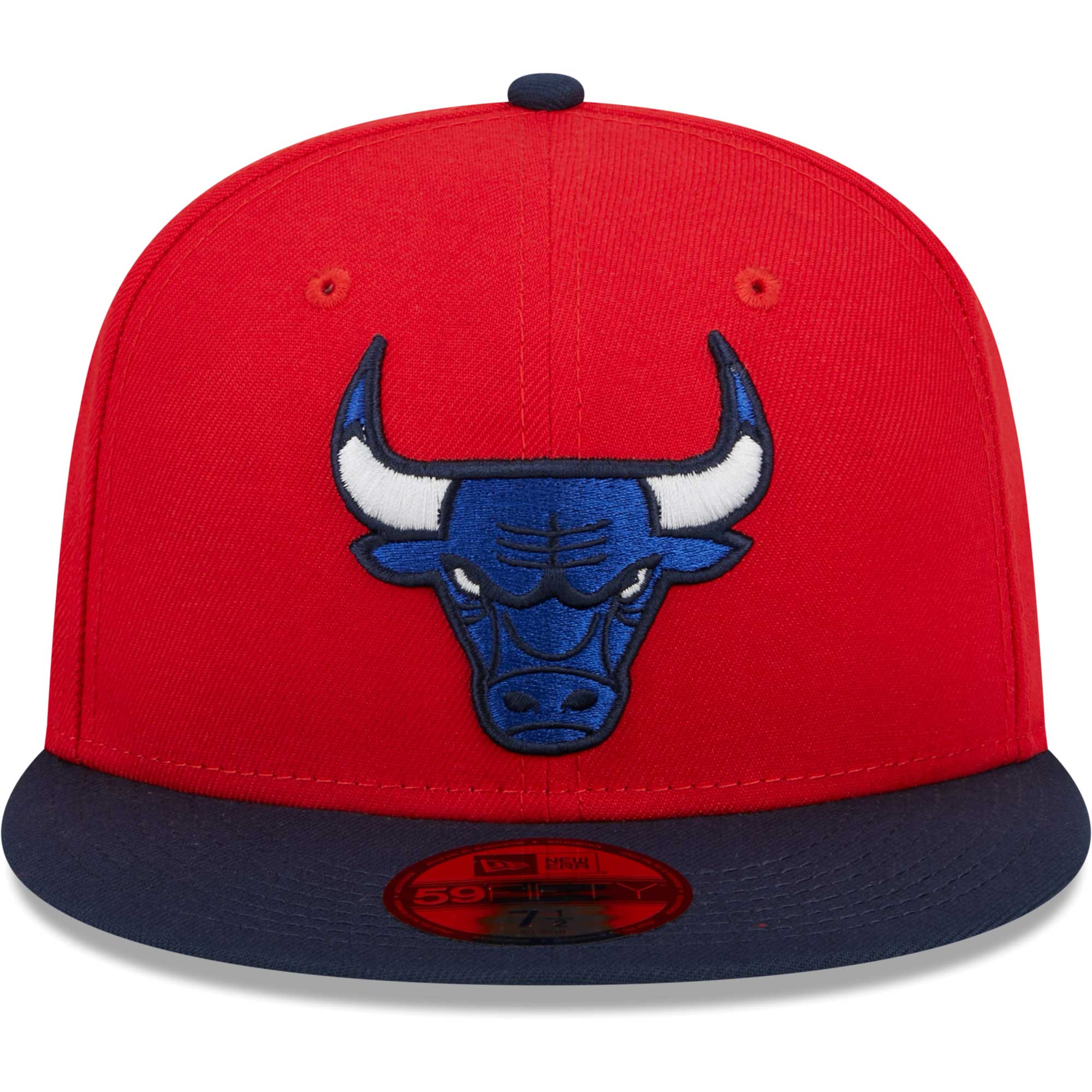 Chicago Bulls New Era 59FIFTY Fitted Hat - Red/Navy - PersonalJerseys