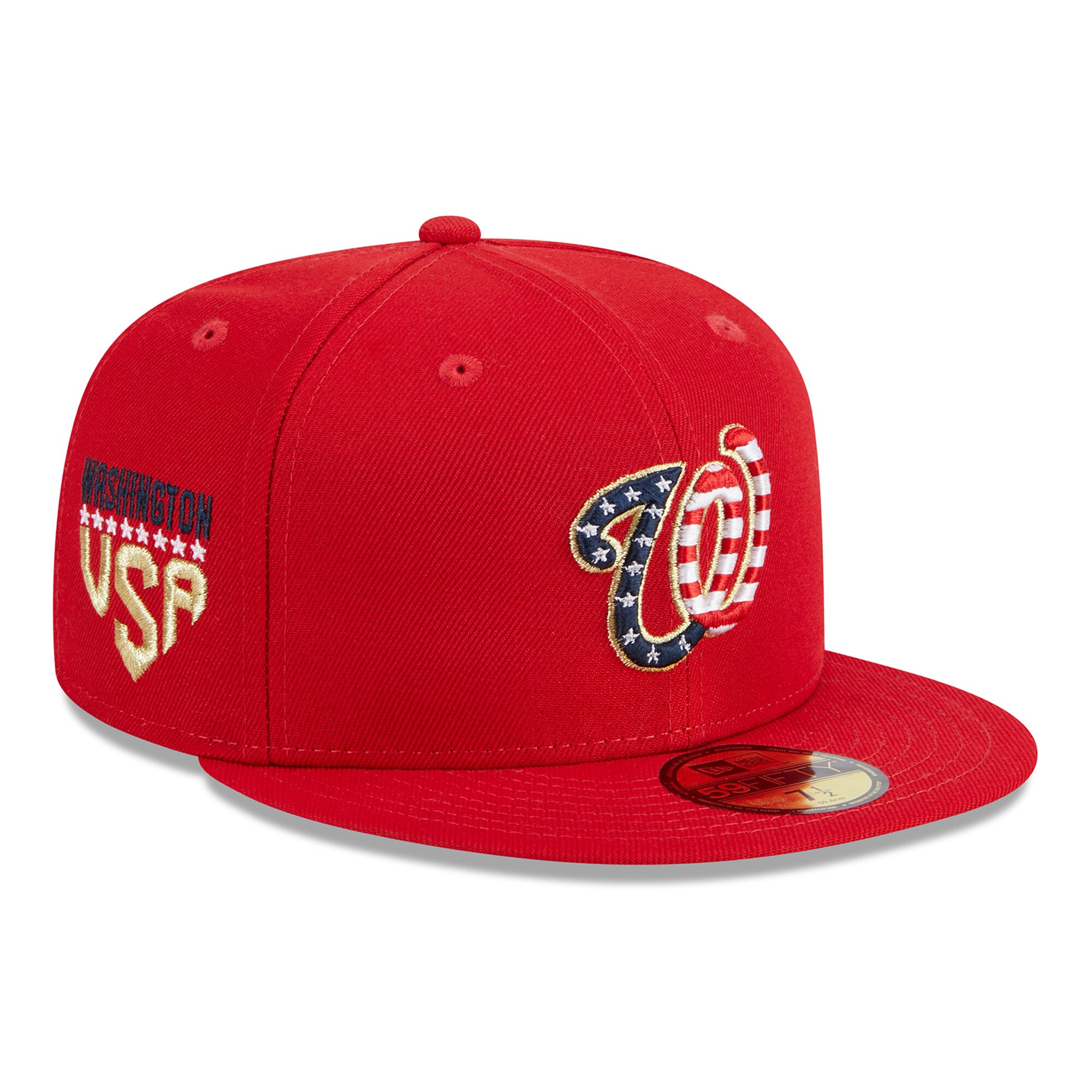 Washington Nationals New Era 2023 Fourth of July 59FIFTY Fitted Hat - Red - PersonalJerseys