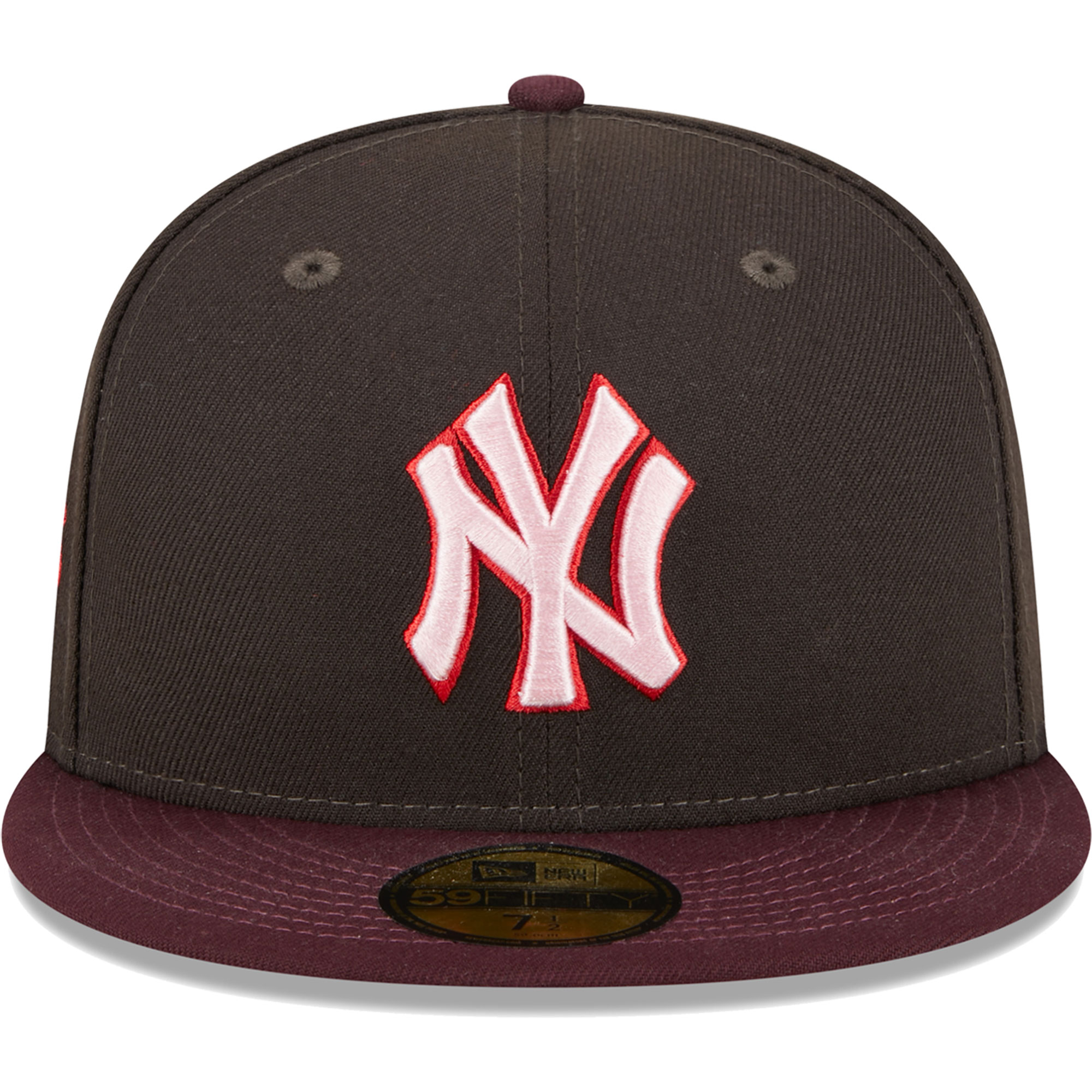 New York Yankees New Era Chocolate Strawberry 59FIFTY Fitted Hat - Brown/Maroon - PersonalJerseys