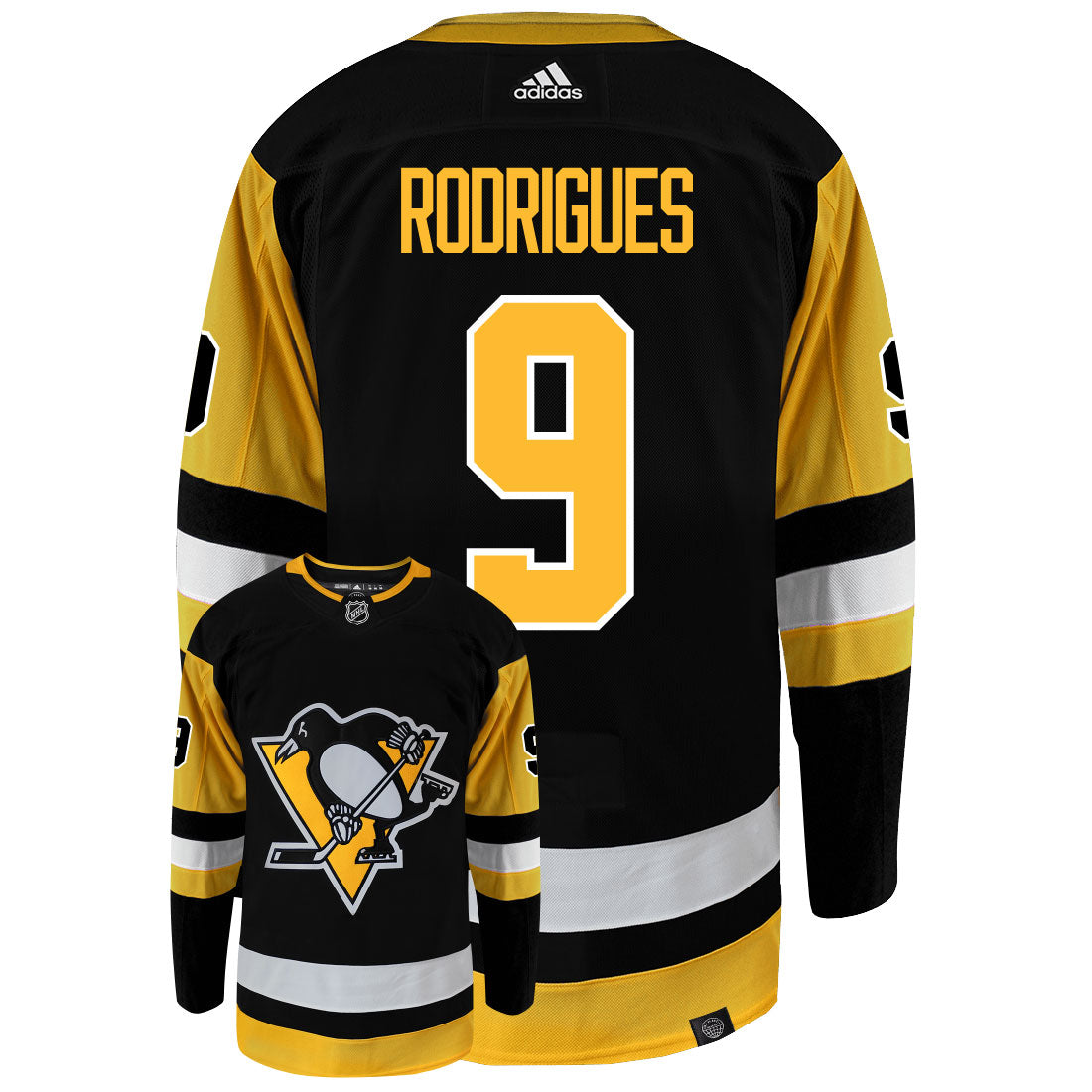 Evan Rodrigues Pittsburgh Penguins Adidas Primegreen Authentic NHL Hockey Jersey - PersonalJerseys