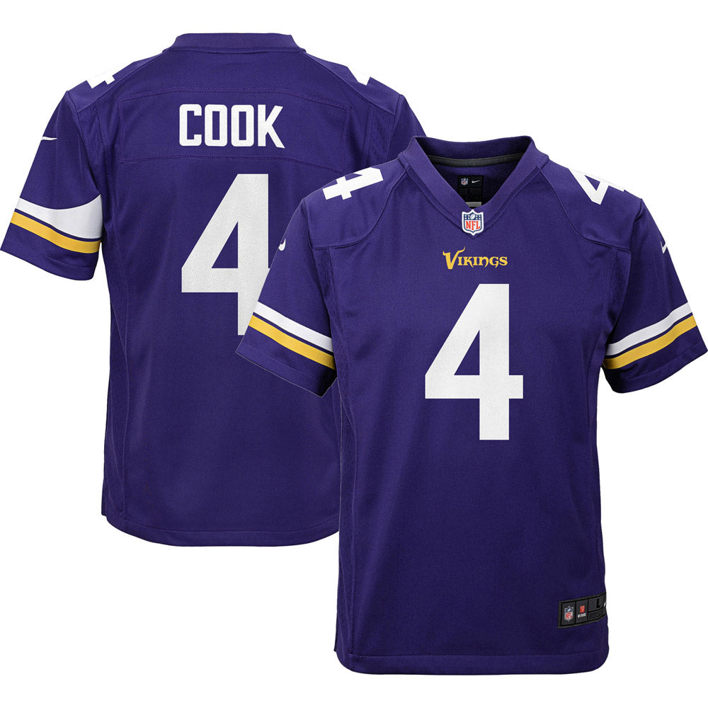 Youth Minnesota Vikings Dalvin Cook Team Game Jersey Purple - Sports Wear Jersey - PersonalJerseys
