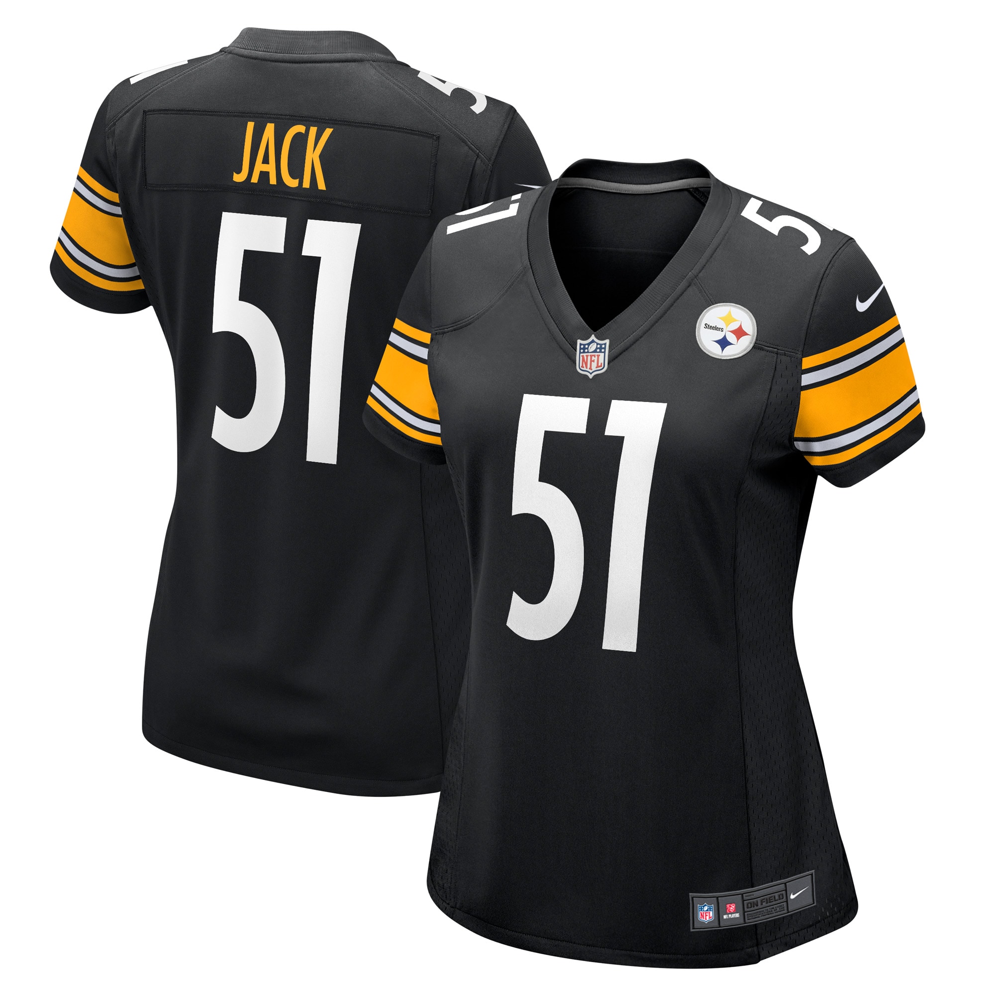 Myles Jack Pittsburgh Steelers Nike Women's Game Player Jersey - Black - PersonalJerseys