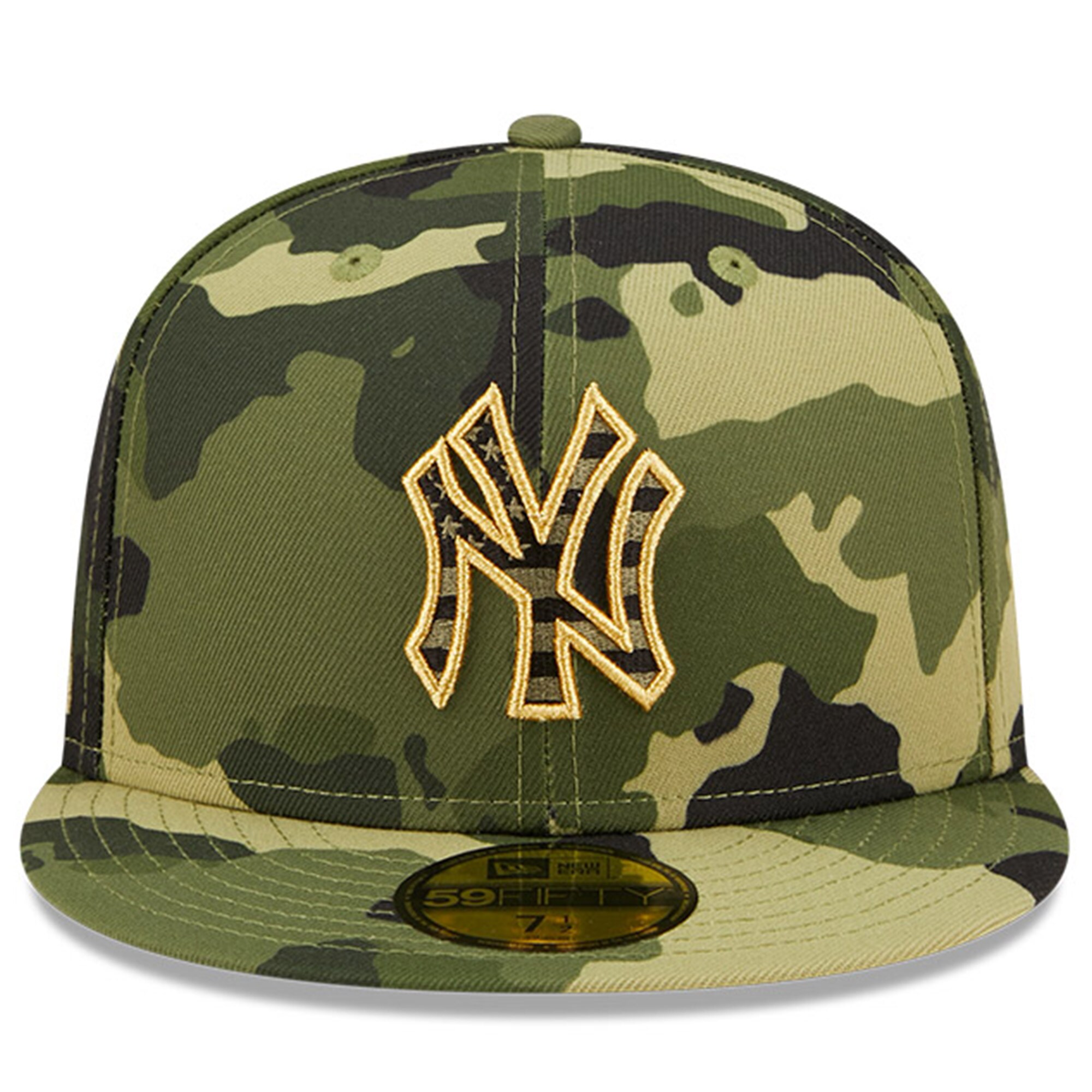 New York Yankees New Era 2022 Armed Forces Day On-Field 59FIFTY Fitted Hat - Camo - PersonalJerseys