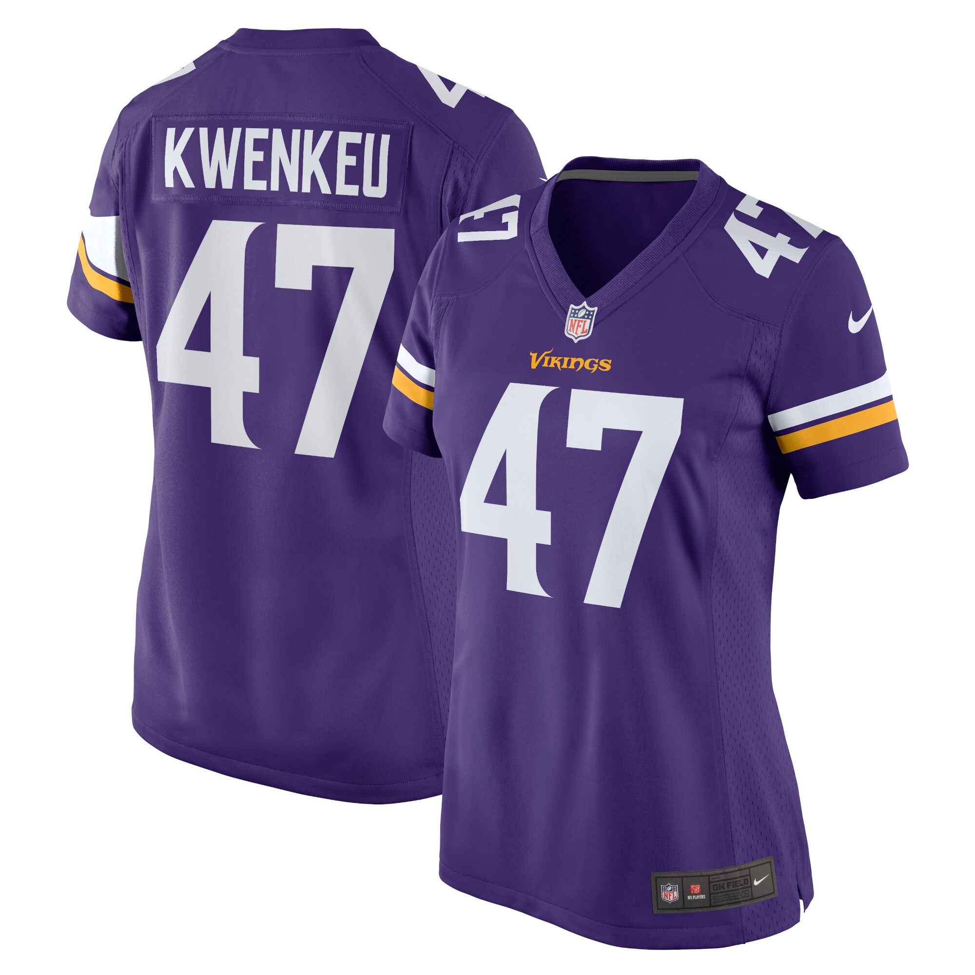 Minnesota Vikings William Kwenkeu Purple Home Game Player Jersey for Youth Women Men - Friend Lounge Store - Shop for All Things Jerseys Sports - PersonalJerseys